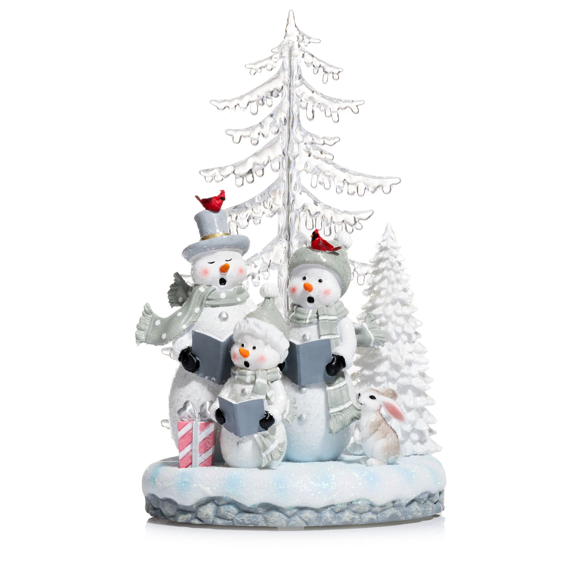 LUMIDA Xmas LED-Acrylszene Kristall-Optik Designauswahl Höhe 30cm