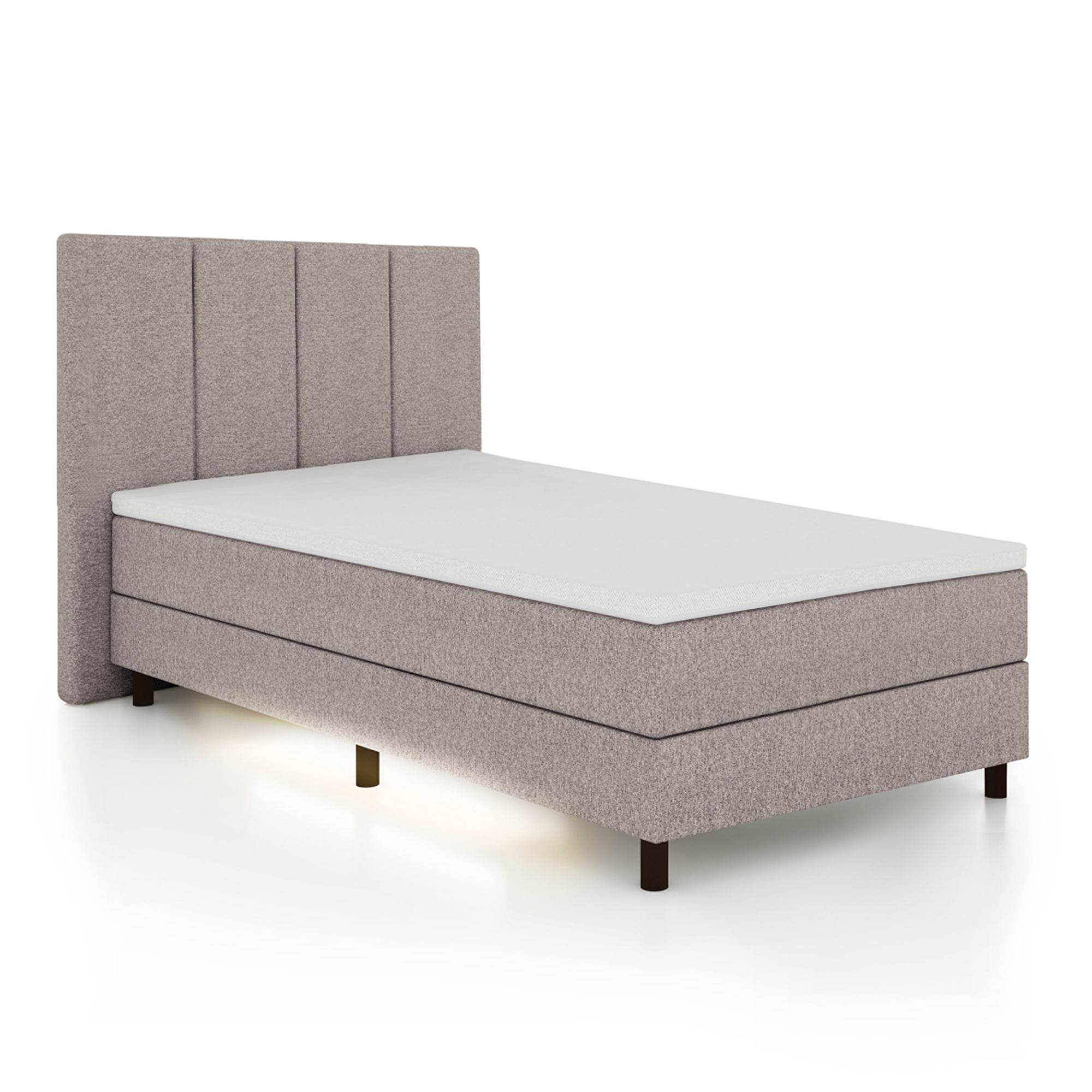 BODYFLEX BOXSPRING Bett TOKIO Serie Premium Unterbeleuchtung inkl. Topper