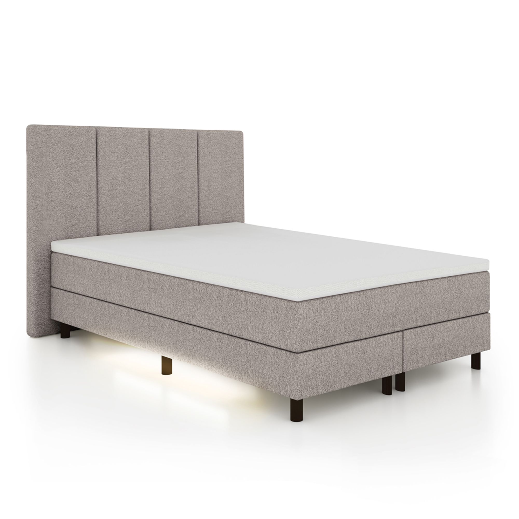 BODYFLEX BOXSPRING Bett TOKIO Serie Premium Unterbeleuchtung inkl. Topper