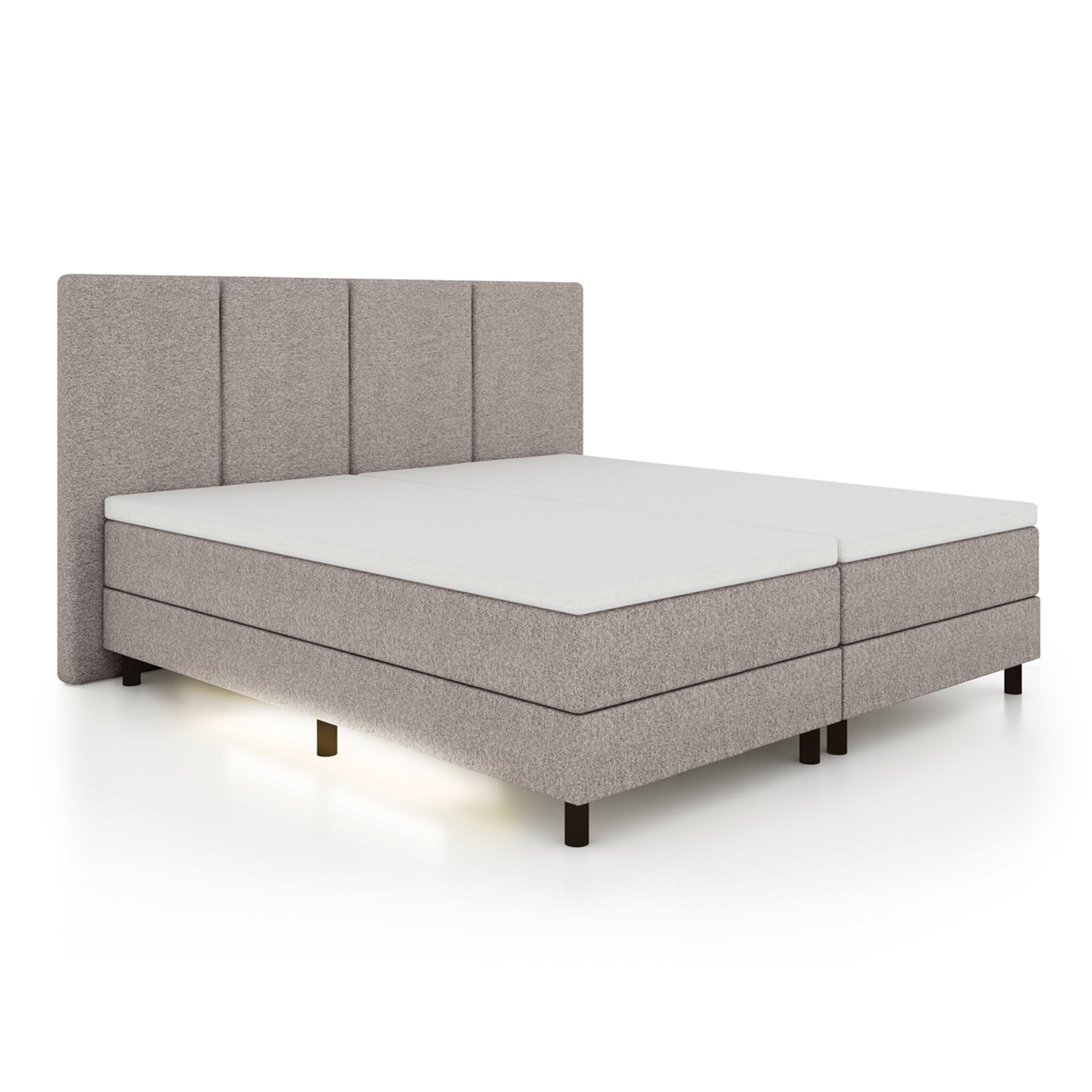 BODYFLEX BOXSPRING Bett TOKIO Serie Premium Unterbeleuchtung inkl. Topper