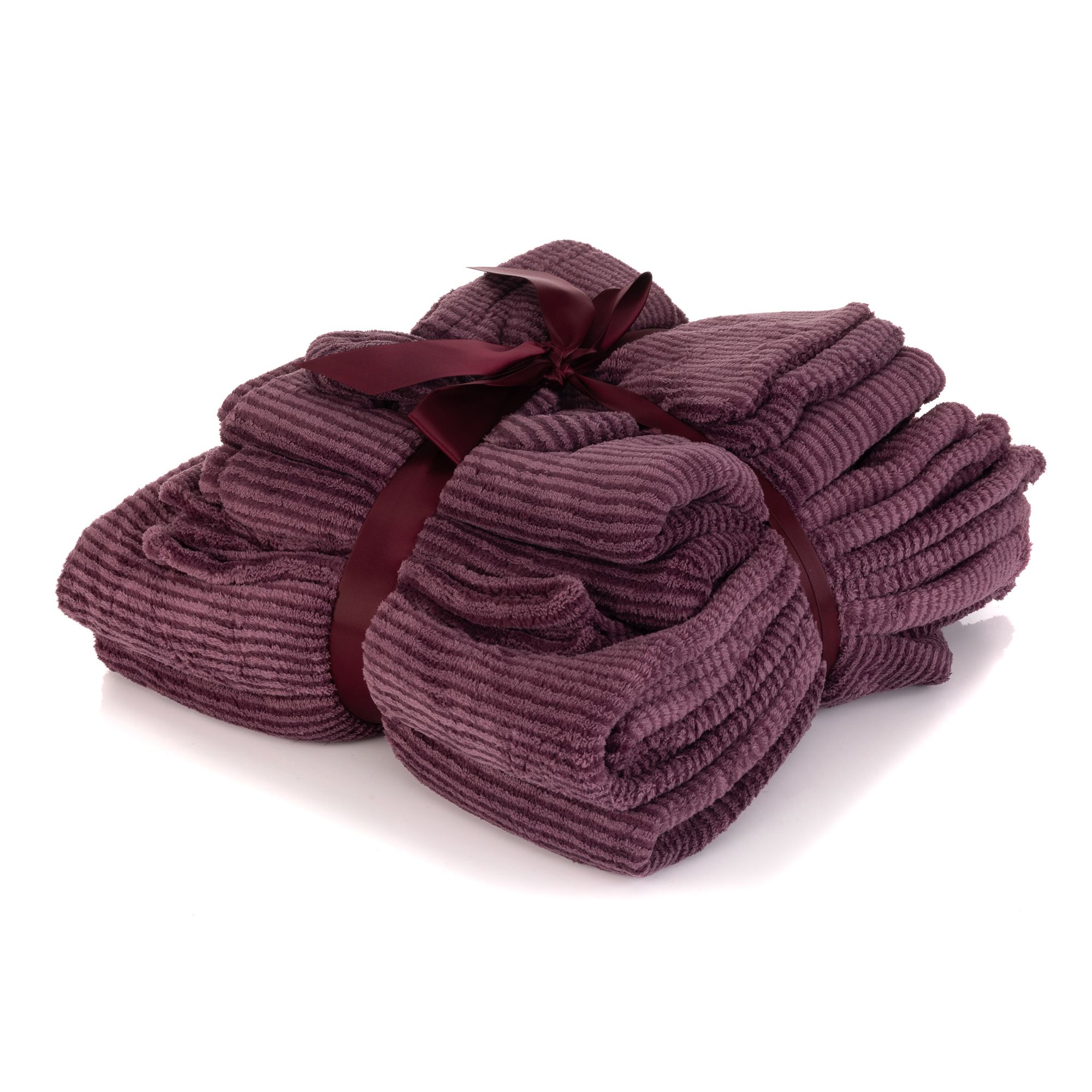 MONT CHALET Handtuch-Set, 10tlg. gestreift Kuschelplüsch Chinchillafell
