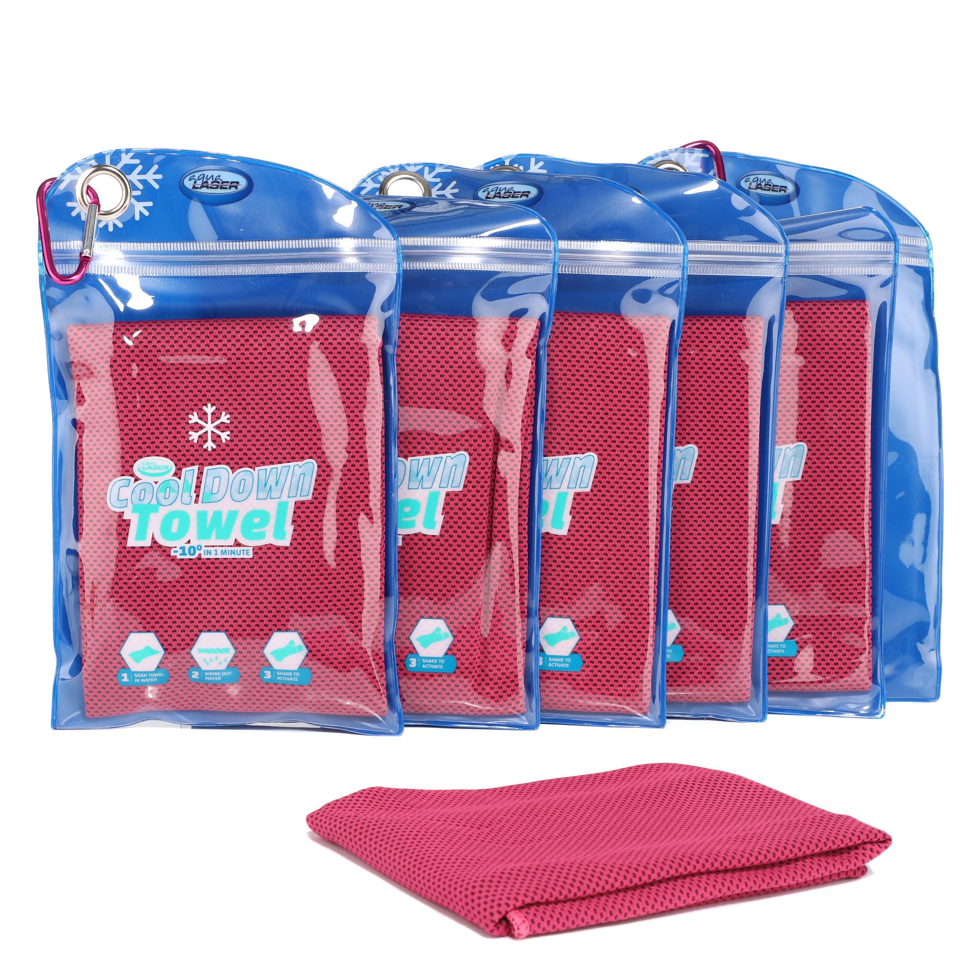 COOL DOWN TOWEL kühlende Tücher Polybag verschließbar 90x30cm 6 Stück