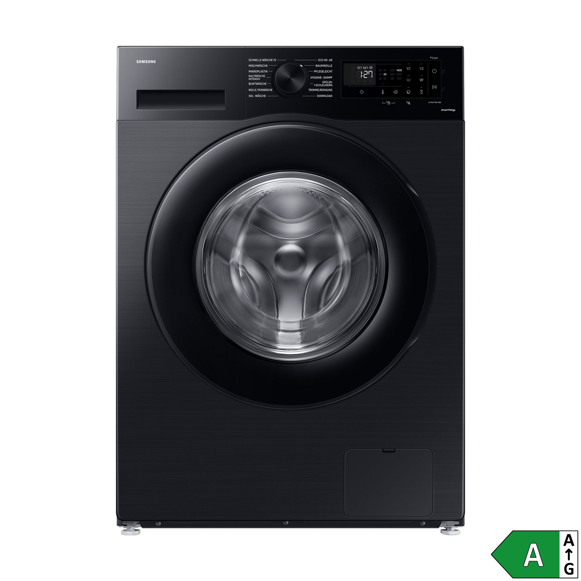 SAMSUNG Waschmaschine 9kg, EEK A, WiFi Smart Things App Mikroplastikprogramm, Energieeffizienzklasse A