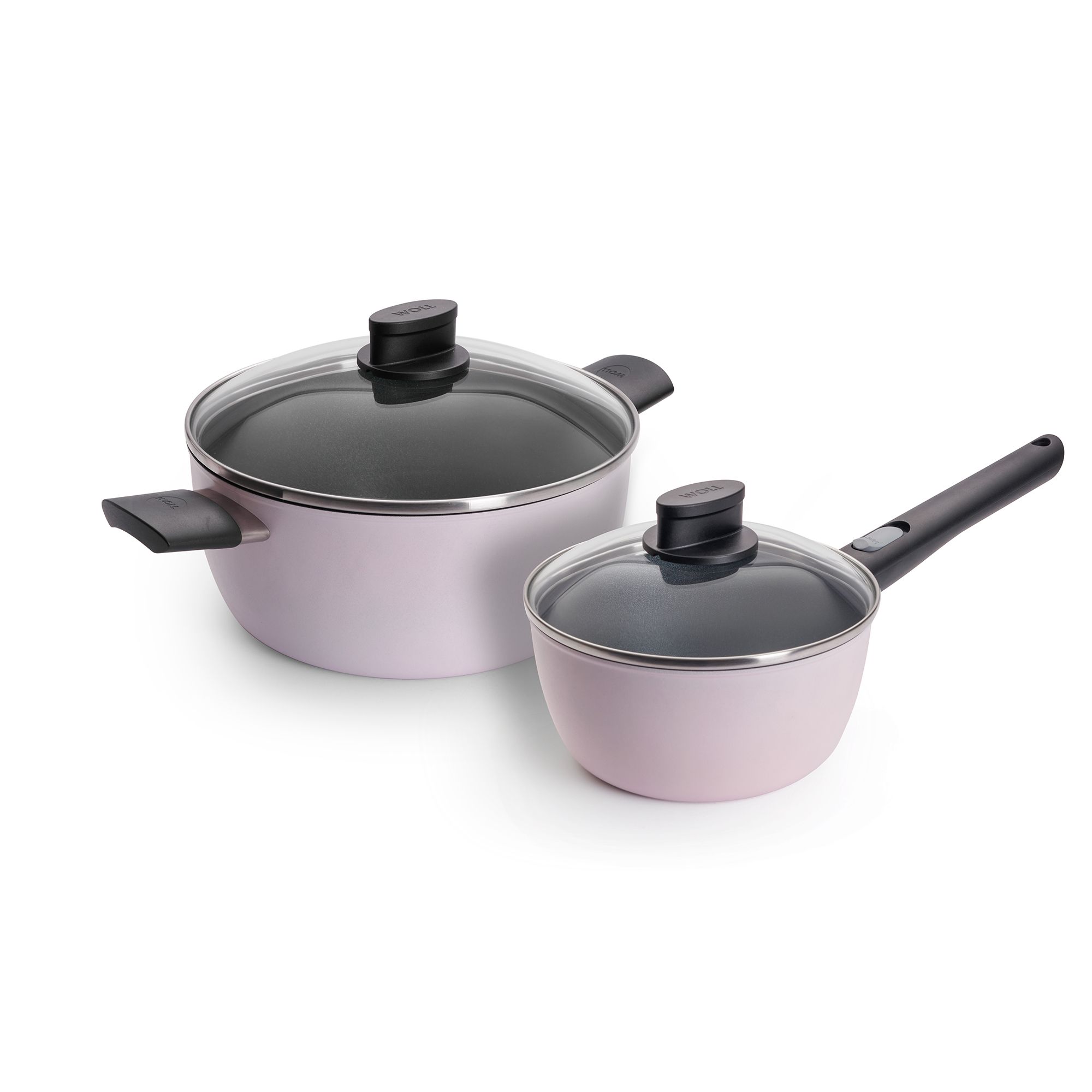 WOLL® Ecolour Topf-Set, 2 tlg. Ø18 & 24cm, PFAS frei Made in Germany