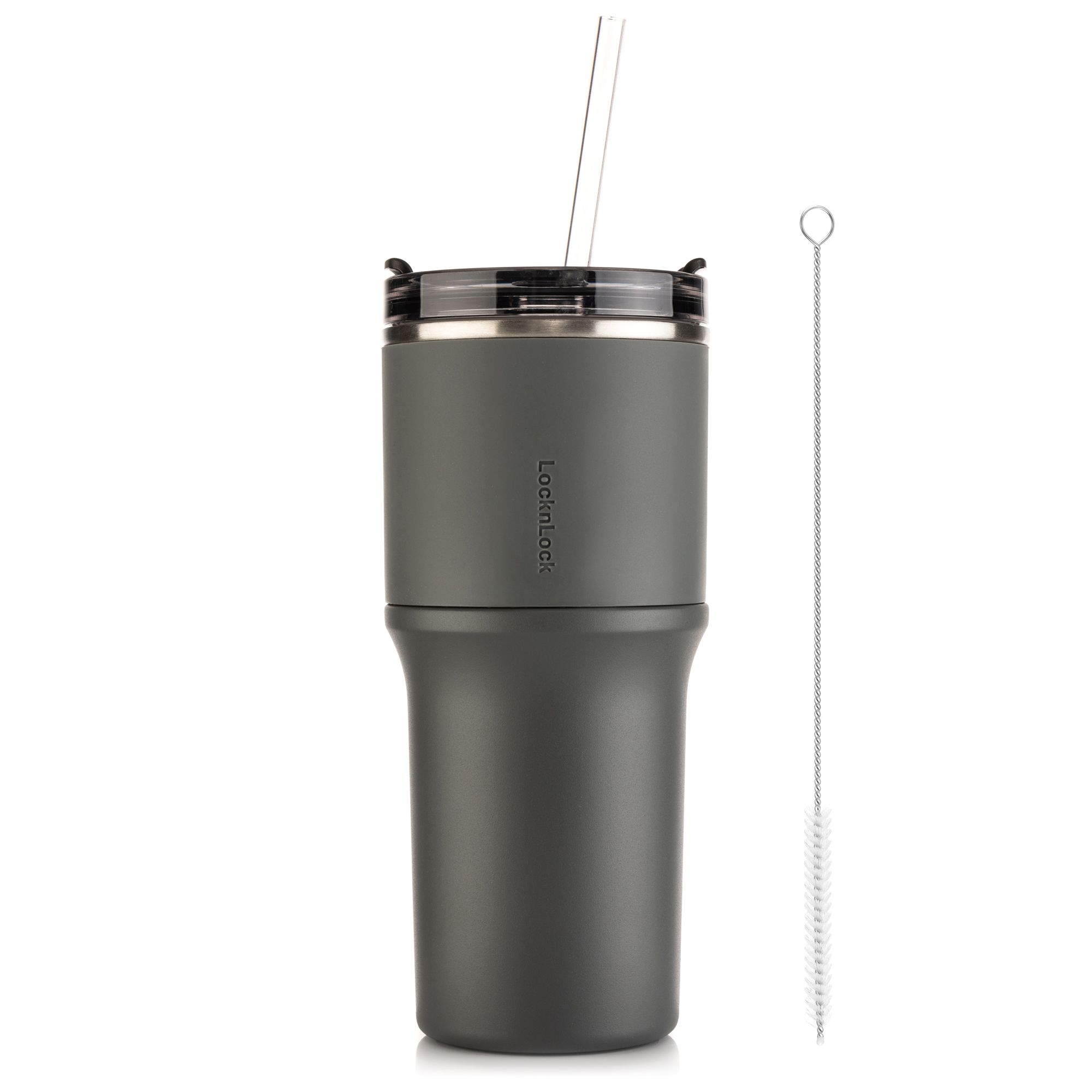 LocknLock Thermobecher aus Edelstahl Trinkhalm Tritan™ 650ml Volumen