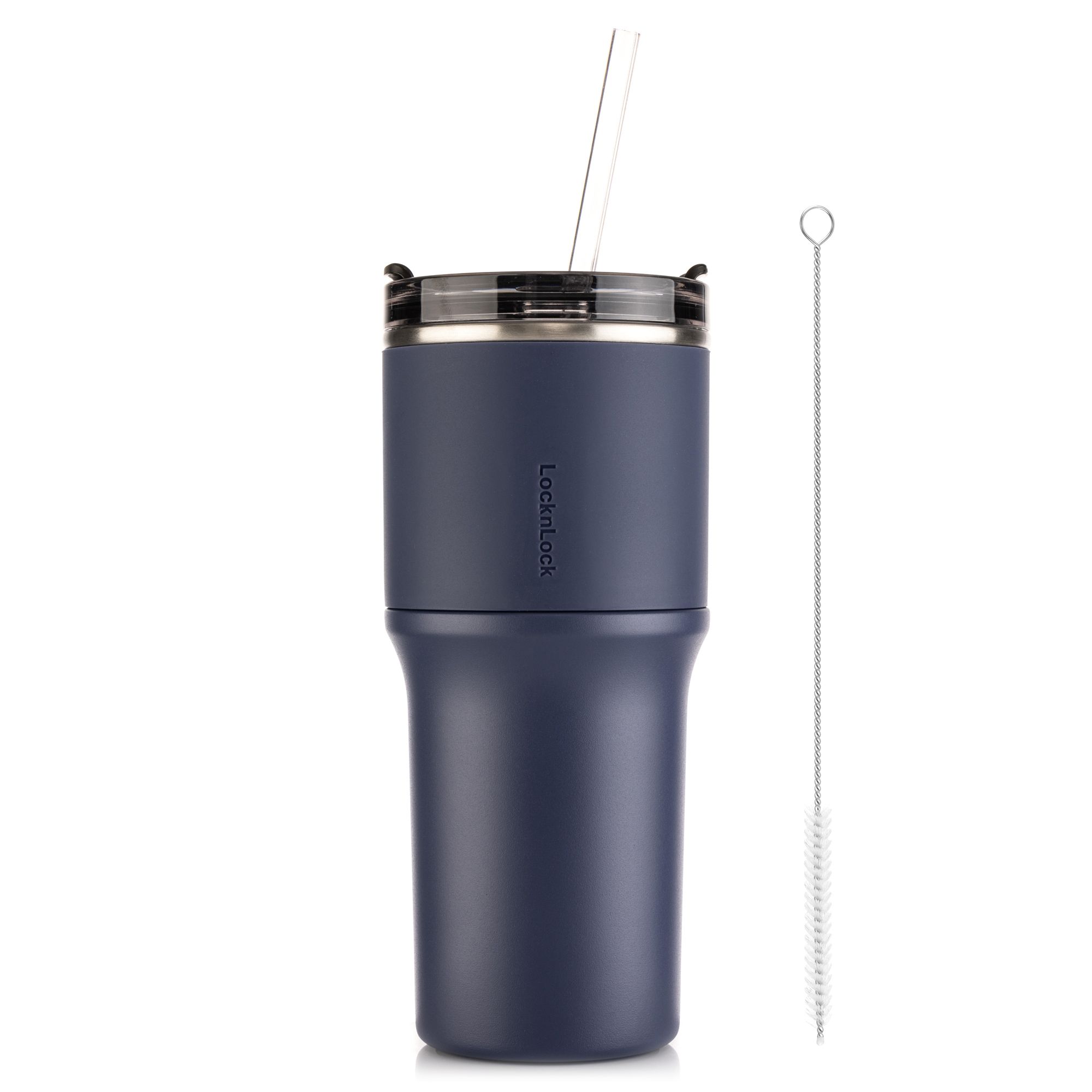 LocknLock Thermobecher aus Edelstahl Trinkhalm Tritan™ 650ml Volumen