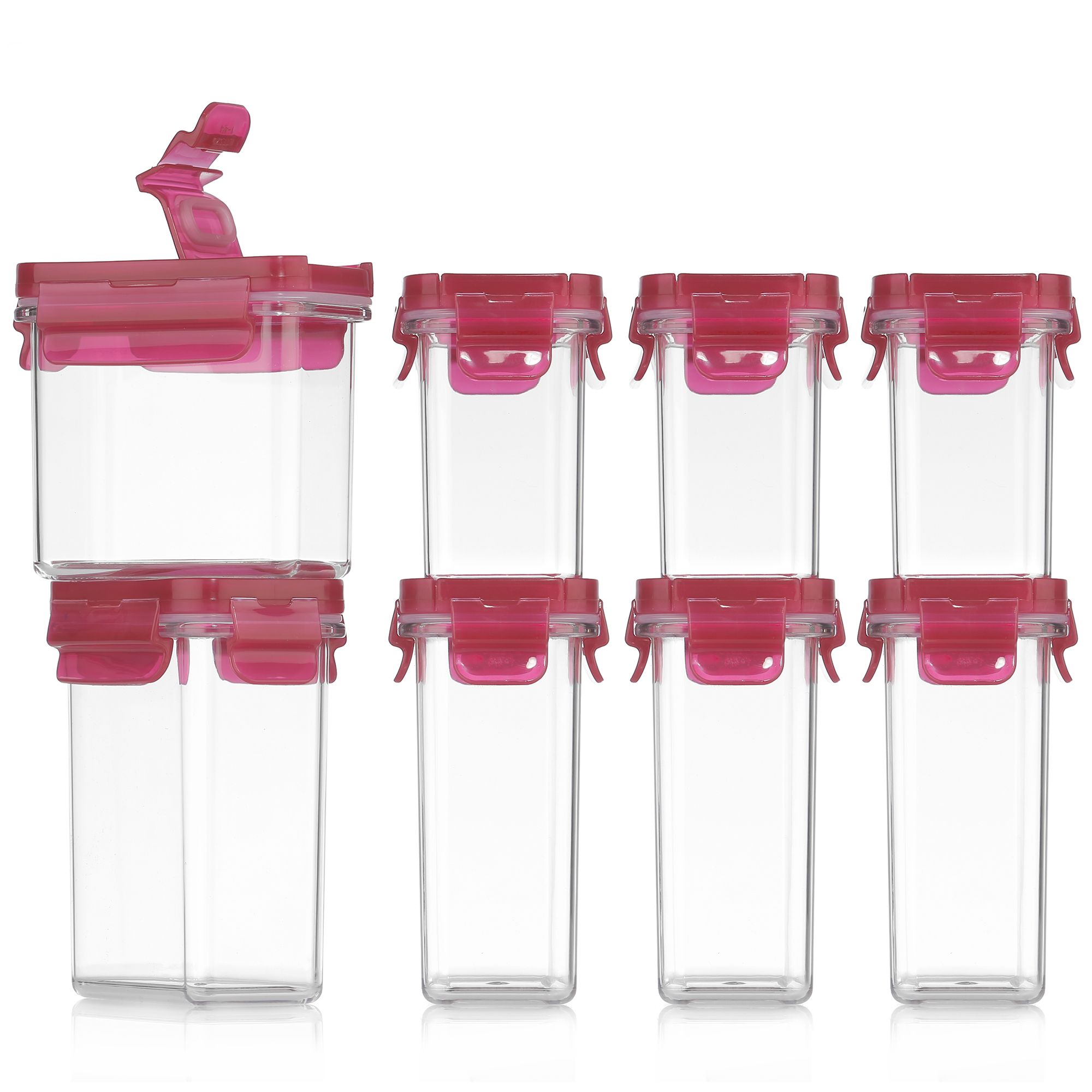 B-Ware LocknLock Tritan™ Vorratsdosen mit Schüttfunktion 180-250ml, 8 Dosen
