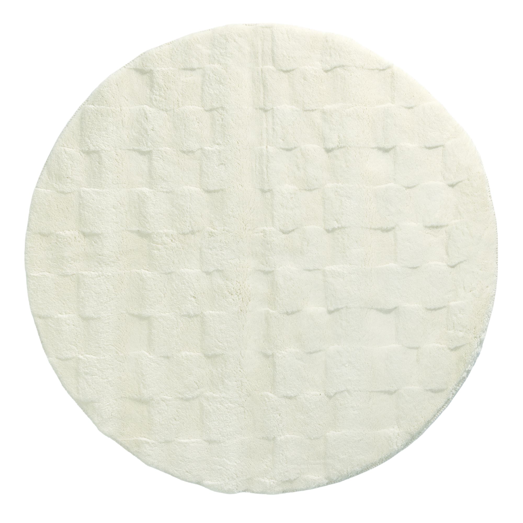 BADIZIO Softdry 1 runder Badvorleger 3D-Effekt super softer Flor HeiQ-Ausrüstung