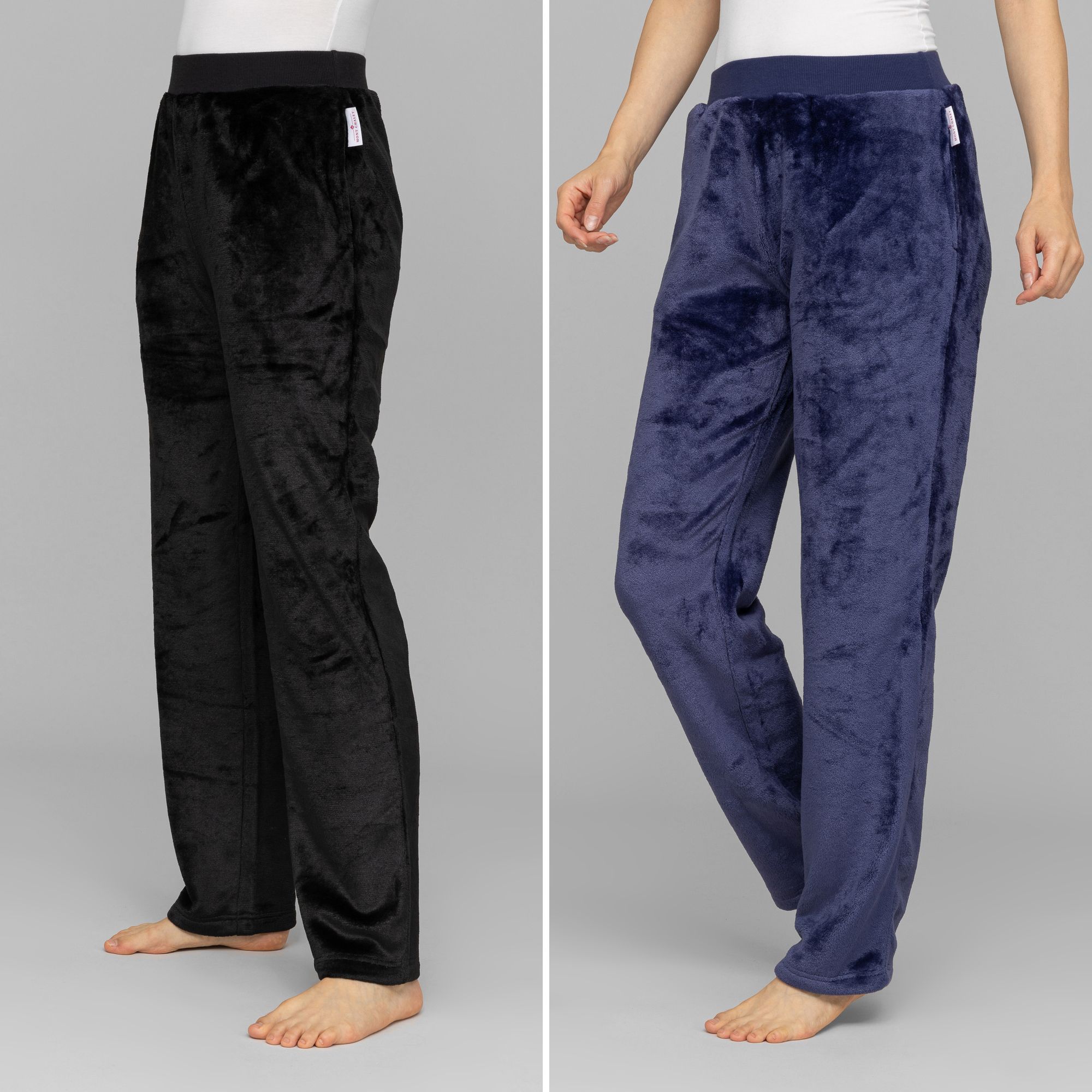 MONT CHALET 2 Damen-Hosen Farbmix Mikrofaser Chinchilla Eingrifftaschen