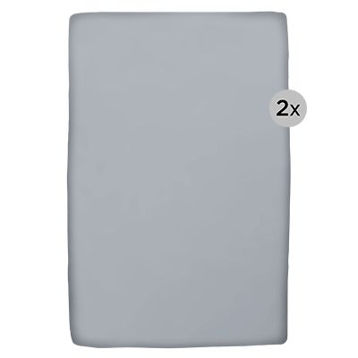 BADIZIO 2 Spannbettlaken uni Mikrofaser Plüsch ca. 100x200cm