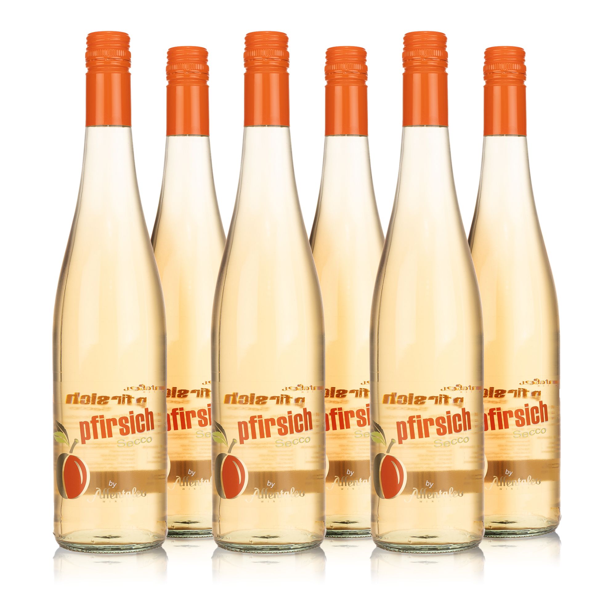 AFFENTALER WEIN Pfirsich Secco fruchtig duftend 6 Flaschen à 0,75l exklusiv bei QVC