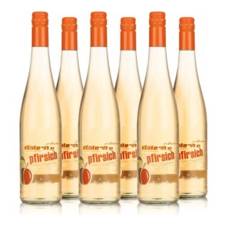 AFFENTALER WEIN Pfirsich Secco fruchtig duftend exklusiv bei QVC 6 Flaschen à 0,75l