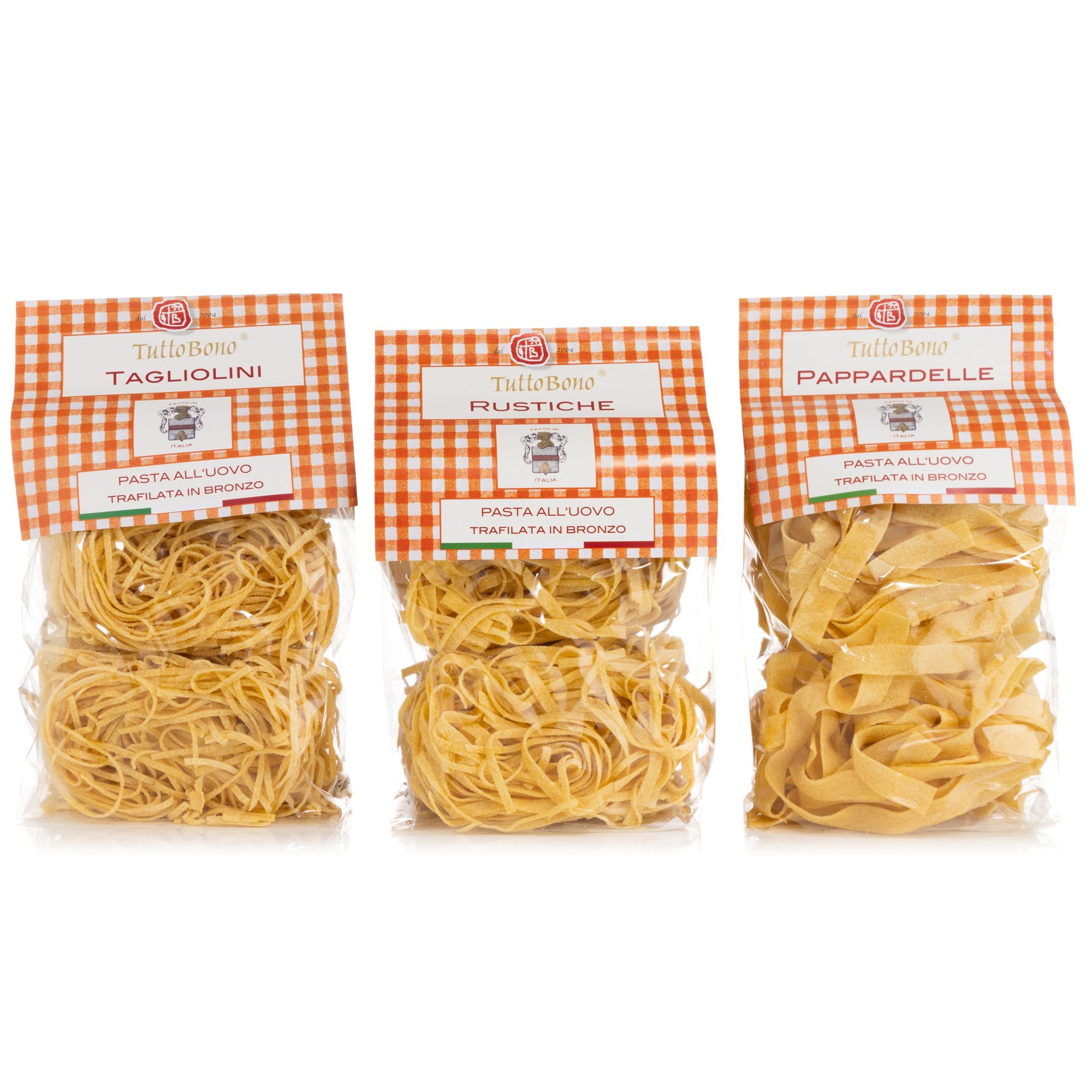 TUTTOBONO® Pasta all'uovo Eiernudel, 4 versch. Varianten aus Italien Inhalt 1.500g