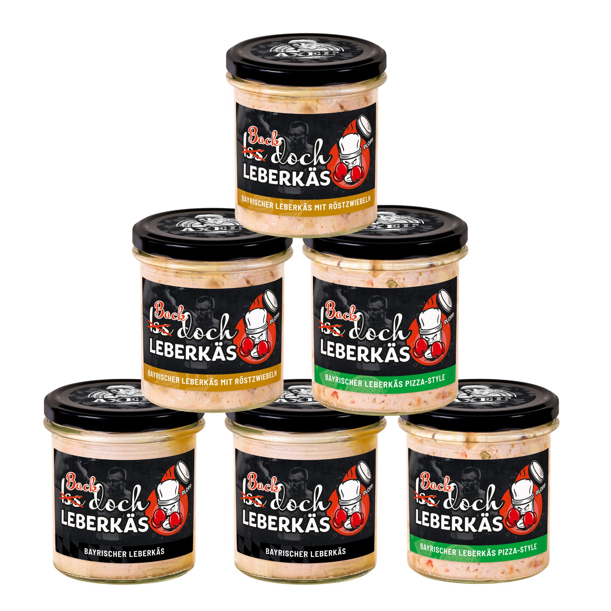 AXELs "Iss doch Leberkäs" Kennenlern-Set exklusiv bei QVC Inhalt 6x 250g