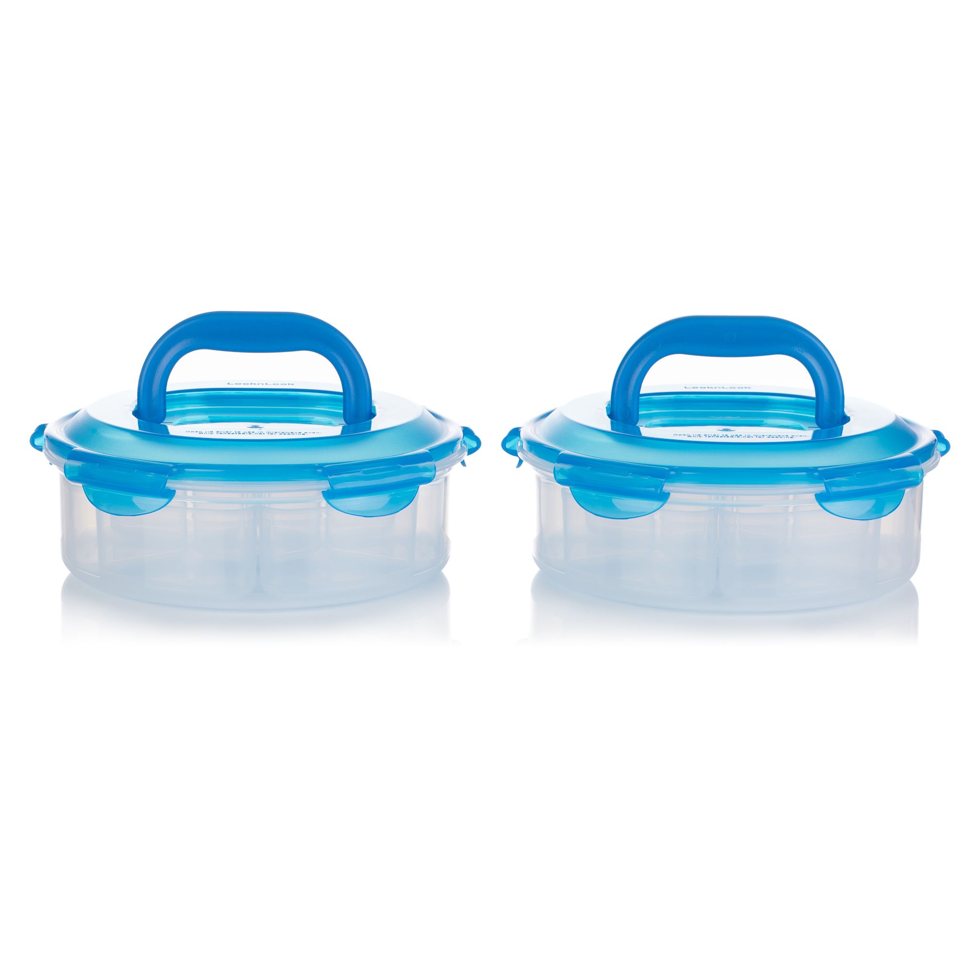 LocknLock 2 Frischhaltedosen mit Einteilern und Tragegriff je 2,5L Volumen