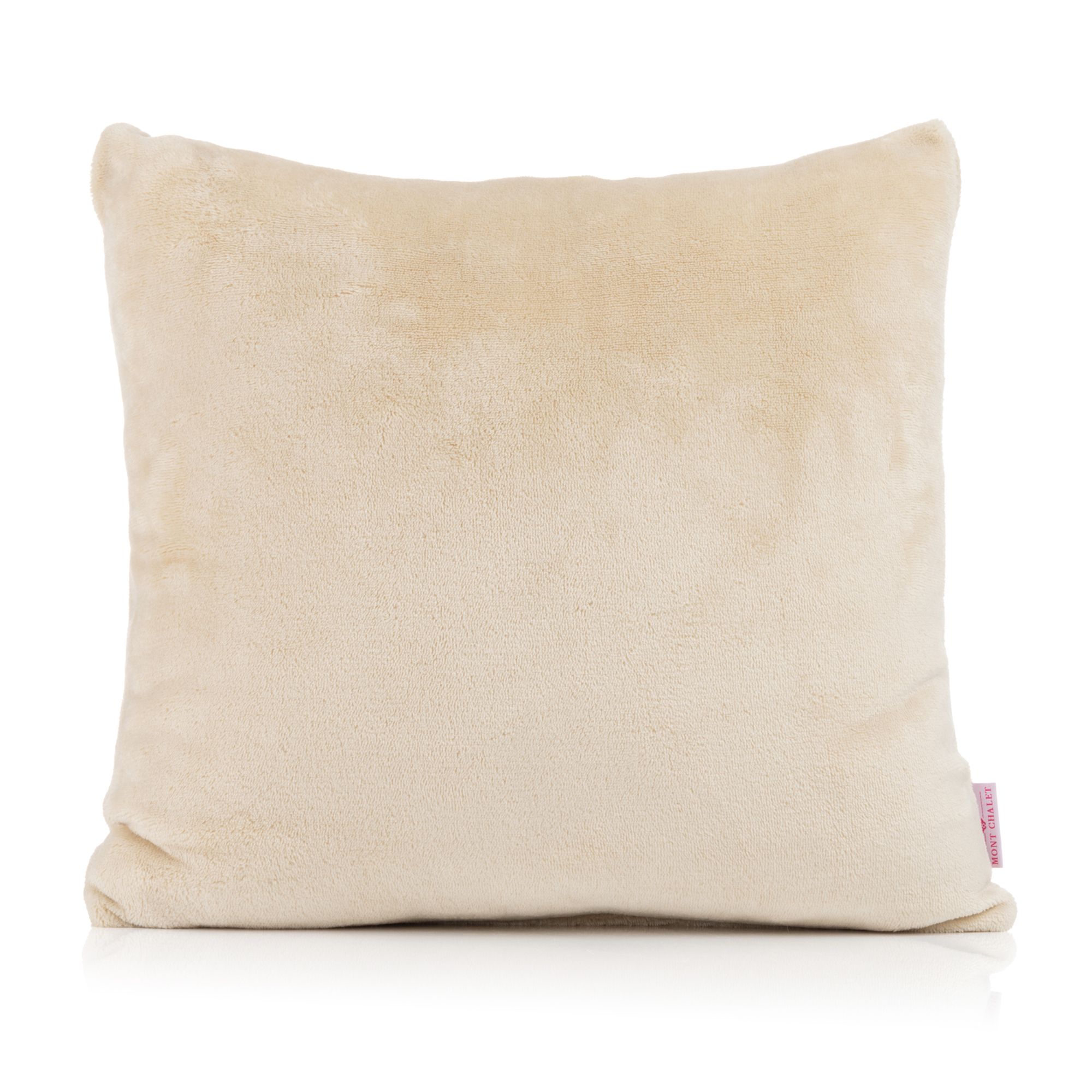 MONT CHALET 1 Kissenbezug uni Mikrofaser Chinchilla Reißverschluss
