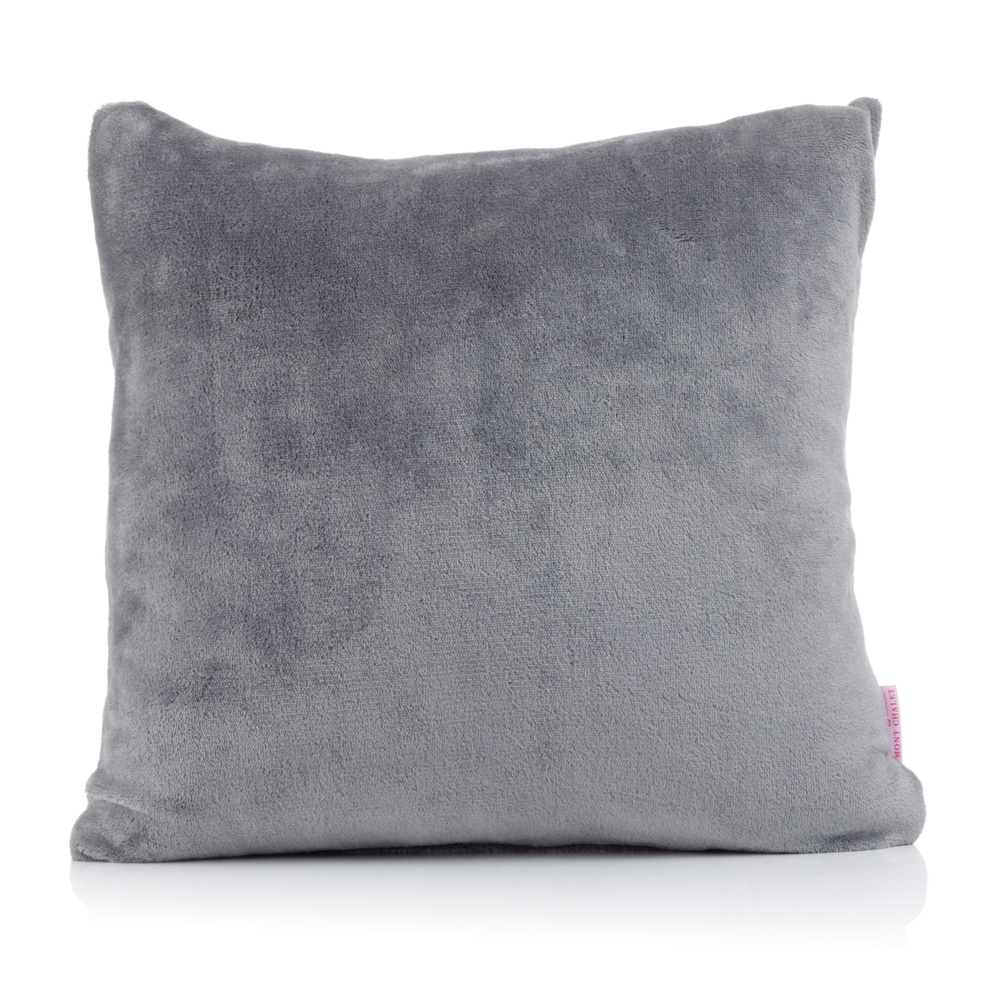 MONT CHALET 1 Kissenbezug uni Mikrofaser Chinchilla Reißverschluss
