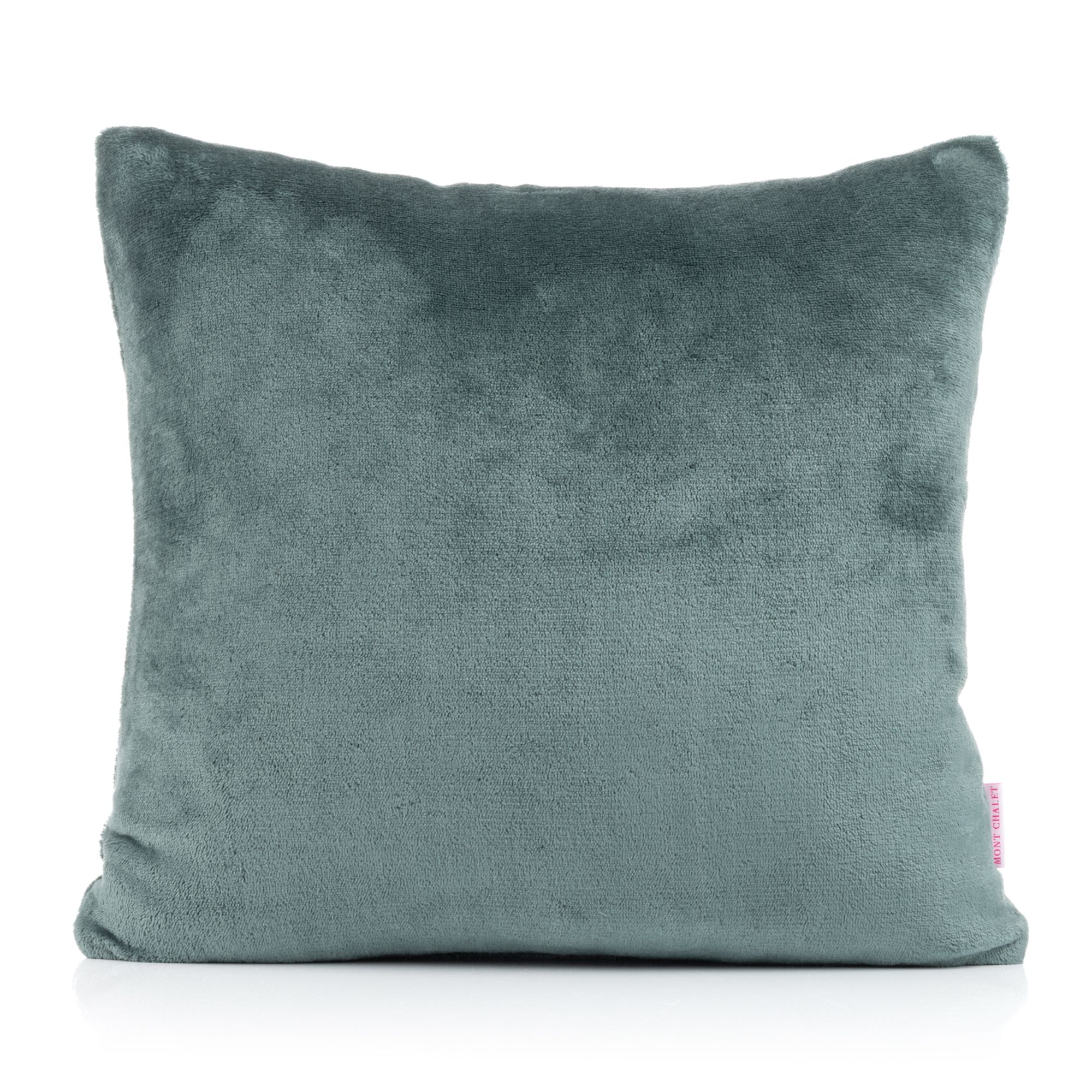 MONT CHALET 1 Kissenbezug uni Mikrofaser Chinchilla Reißverschluss