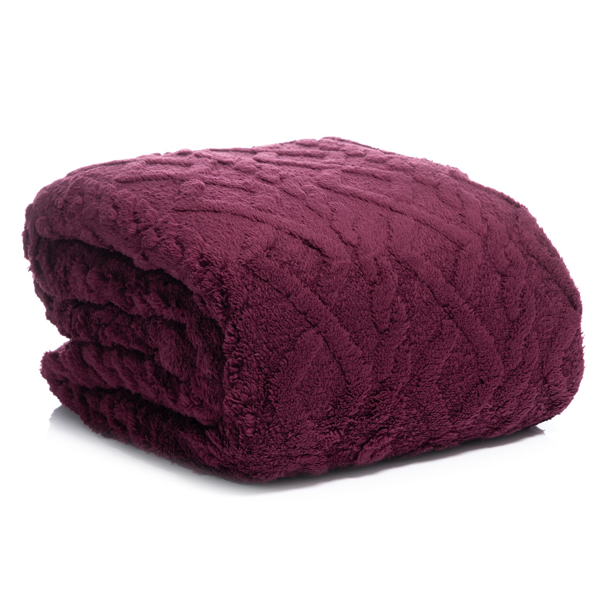COZEE HOME Wendeplaid Jacquard-Design Mikrofaser Plüsch waschbar, 150x200cm