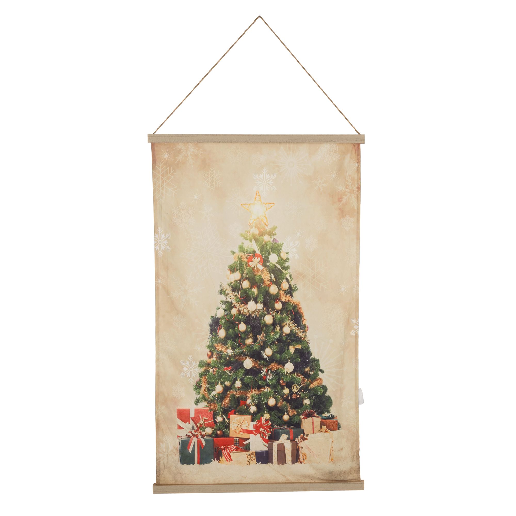 MONT CHALET LED-Wandbild Tannenbaum warmweiße LEDs ca. 60x100cm