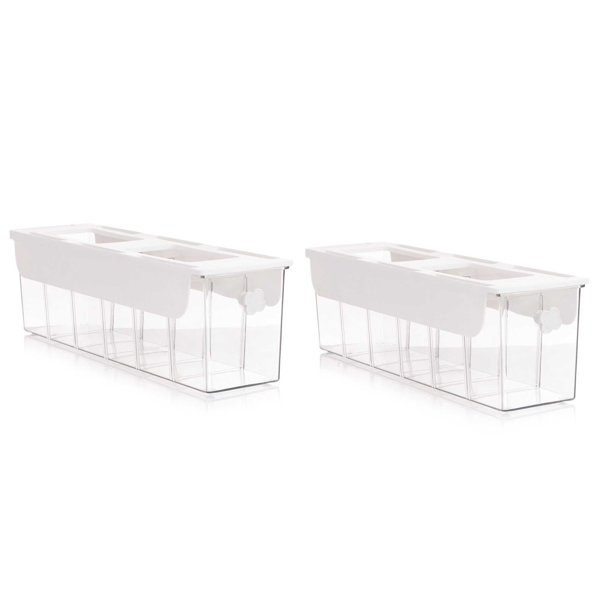 Selbstklebende Aufbewahrungsbox zur Wand- oder Schrankmontage 2 Stück