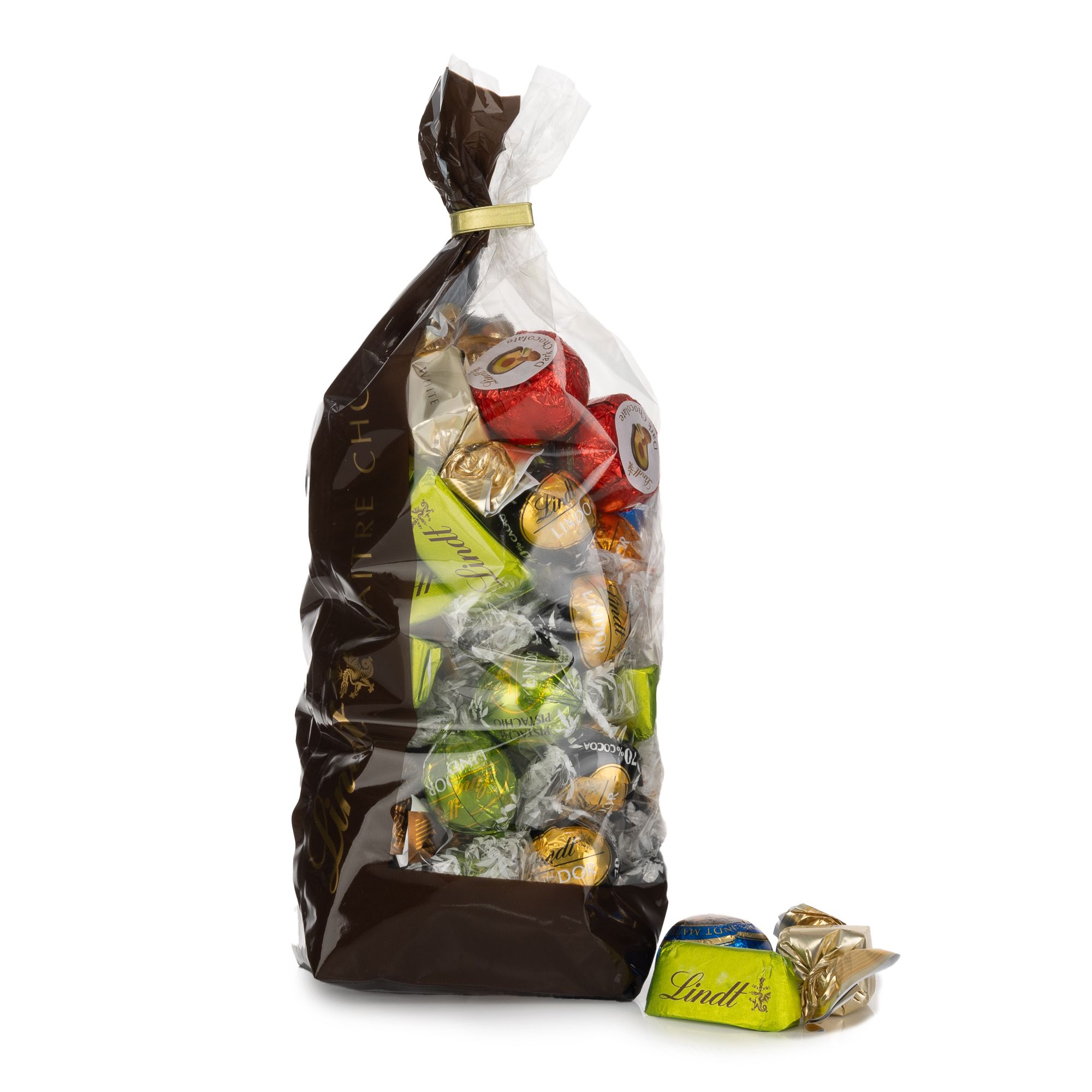 LINDT Giandujotto Pistazie und 9 weitere Sorten exklusiv bei QVC Inhalt 777g, 61 Stück