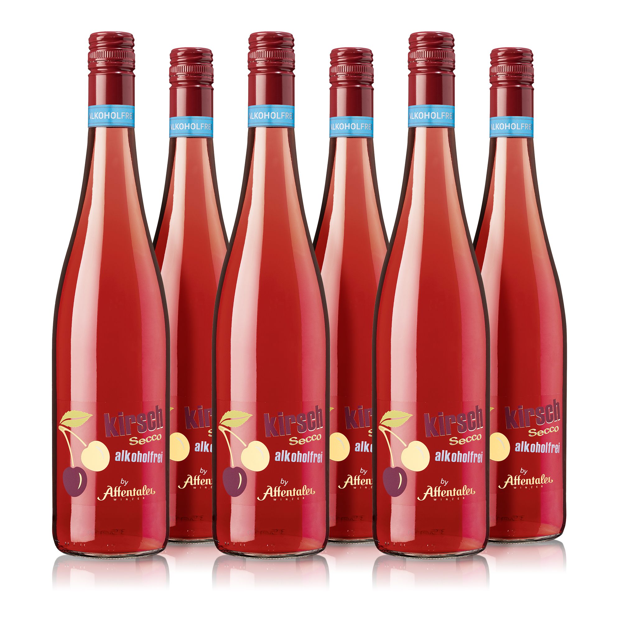 AFFENTALER WEIN Kirsch Secco fruchtig duftend 6 Flaschen à 0,75l exklusiv bei QVC