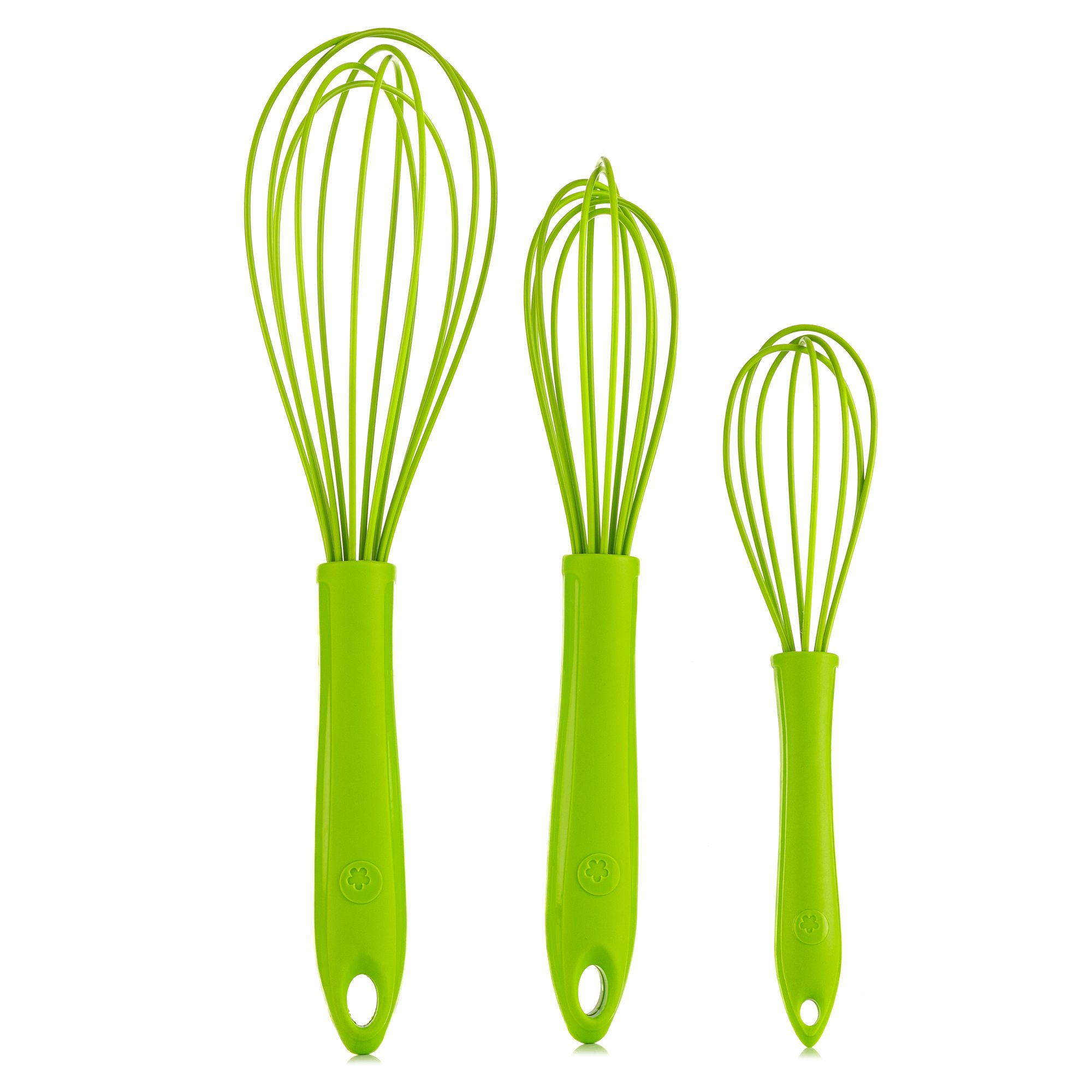 KOCHBLUME® Schneebesen-Set 3tlg. verschiedene Größen Lebensmittelechtes Silikon