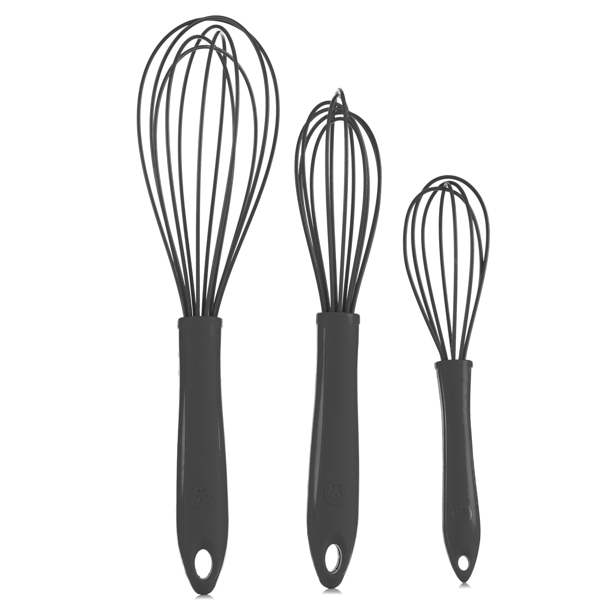 KOCHBLUME® Schneebesen-Set 3tlg. verschiedene Größen Lebensmittelechtes Silikon