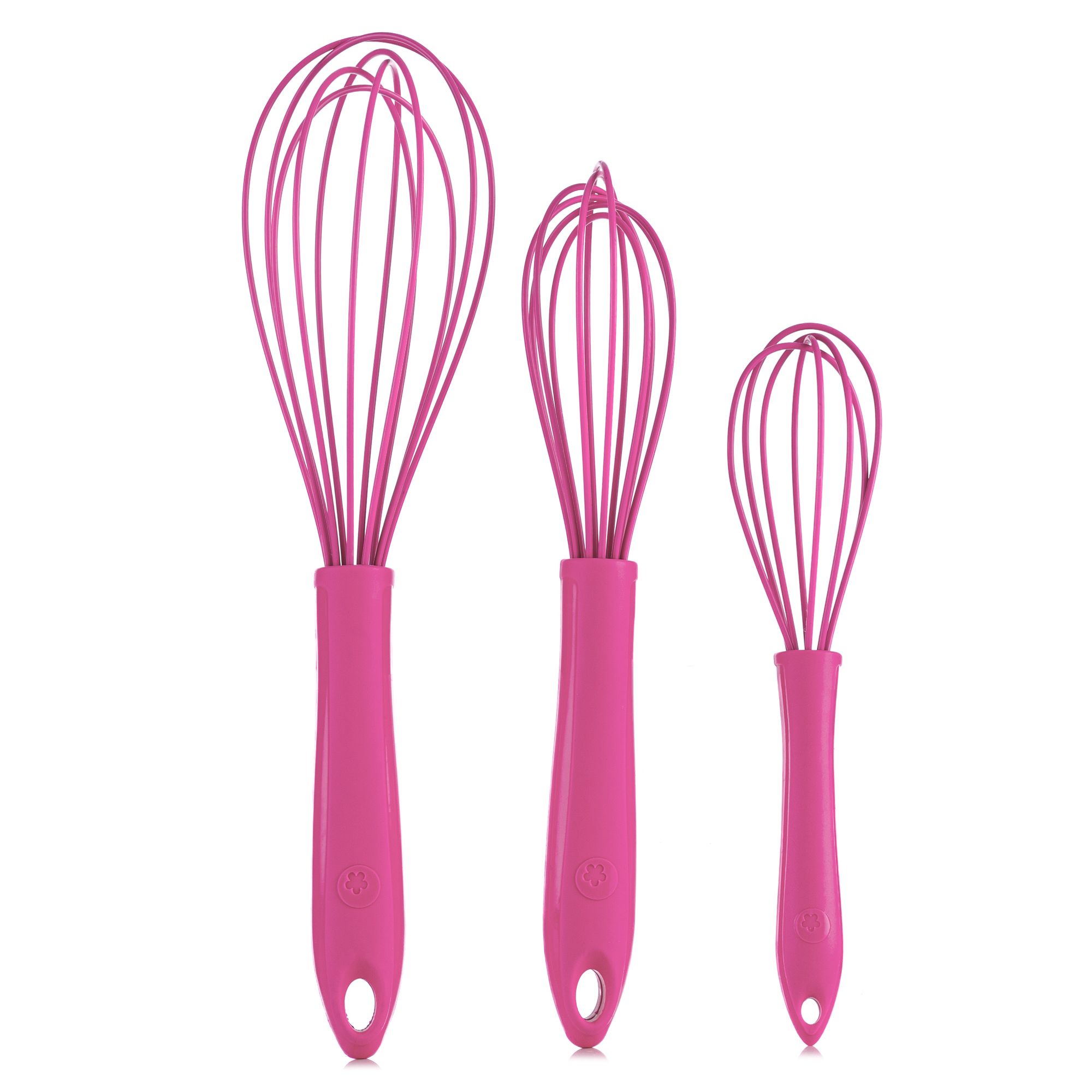 KOCHBLUME® Schneebesen-Set 3tlg. verschiedene Größen Lebensmittelechtes Silikon