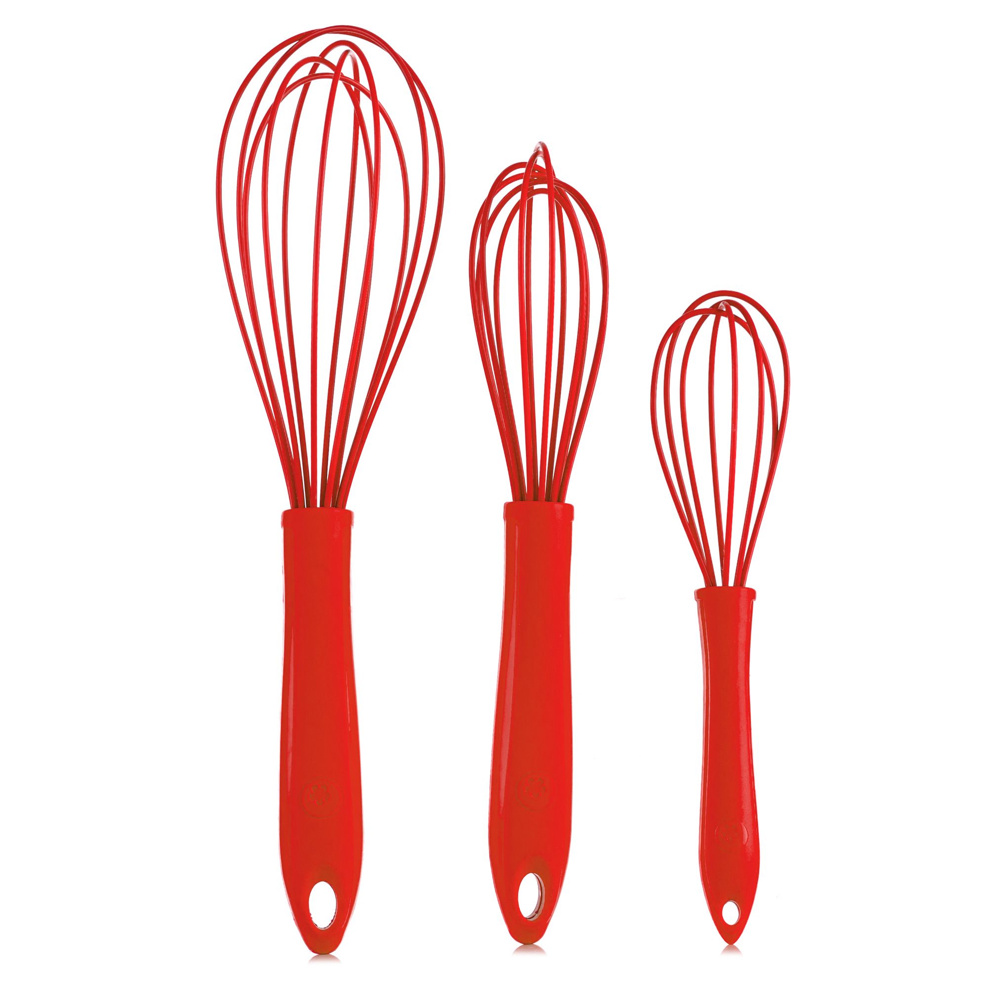 KOCHBLUME® Schneebesen-Set 3tlg. verschiedene Größen Lebensmittelechtes Silikon