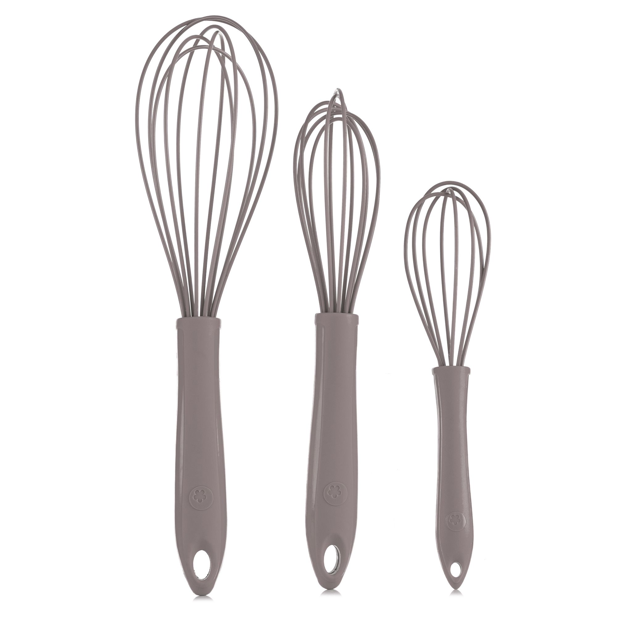 KOCHBLUME® Schneebesen-Set 3tlg. verschiedene Größen Lebensmittelechtes Silikon