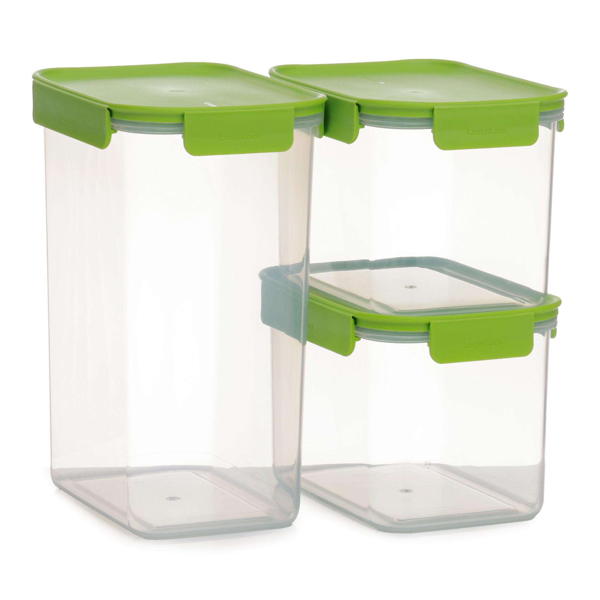 LocknLock 3 Frischhaltedosen Classic Plus 2x 2,0L und 1x 4,0L Gesamtvolumen 8,0L