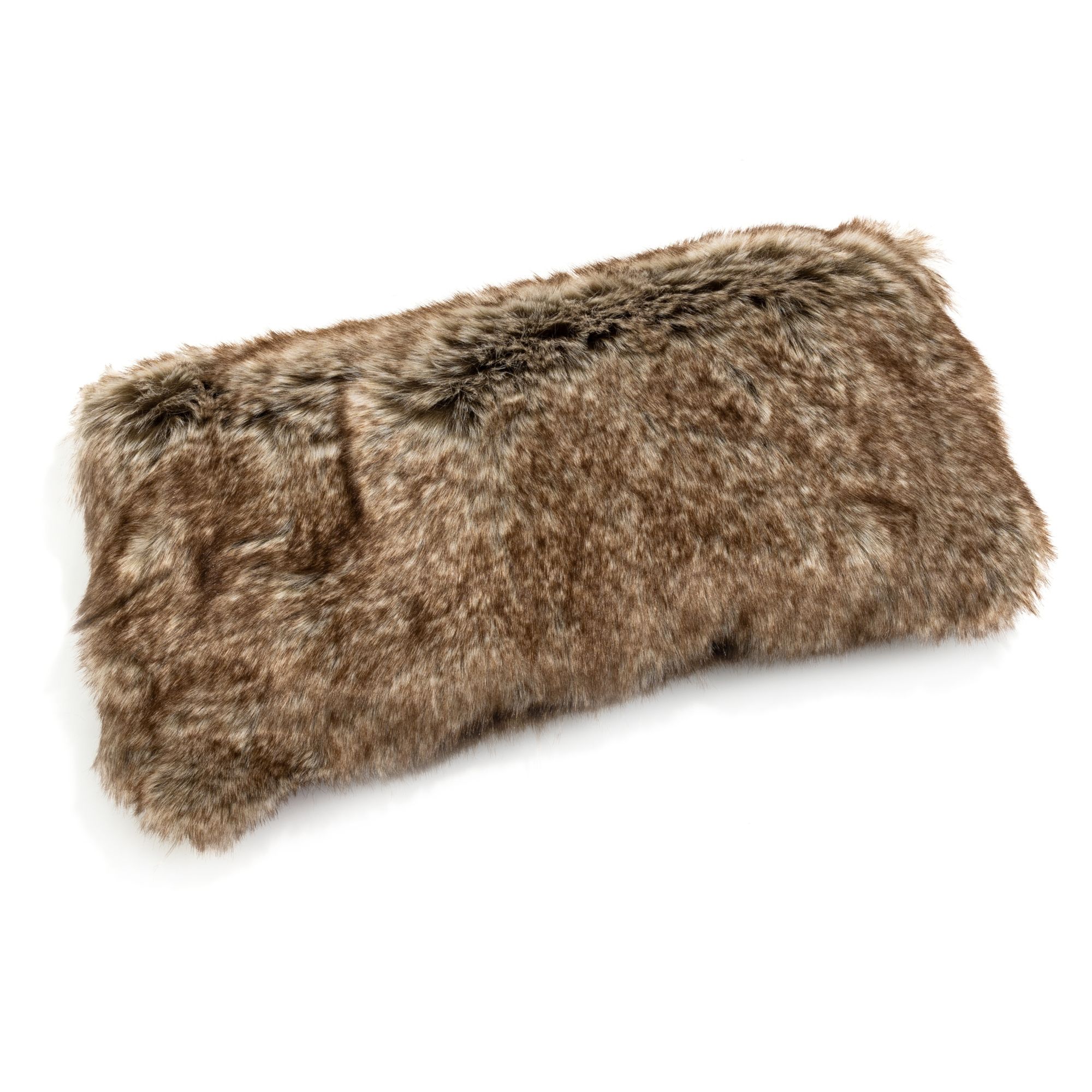 MONT CHALET Kirschkernkissen Premium Fellimitat Mikrofaser-Rückseite waschbar, ca. 20x40cm