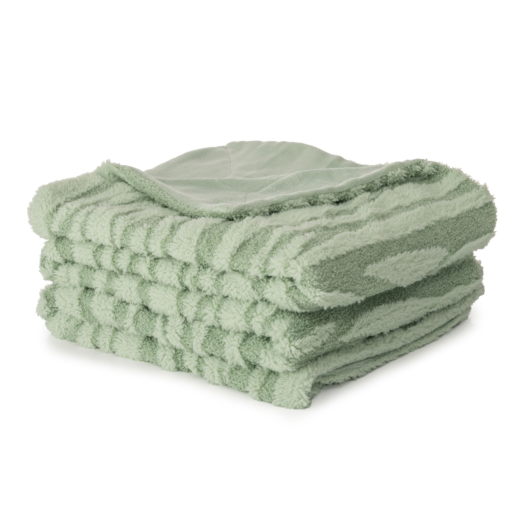 COZEE HOME Wendeplaid Schneetiger Teddy Bouclé waschbar, 150x200cm