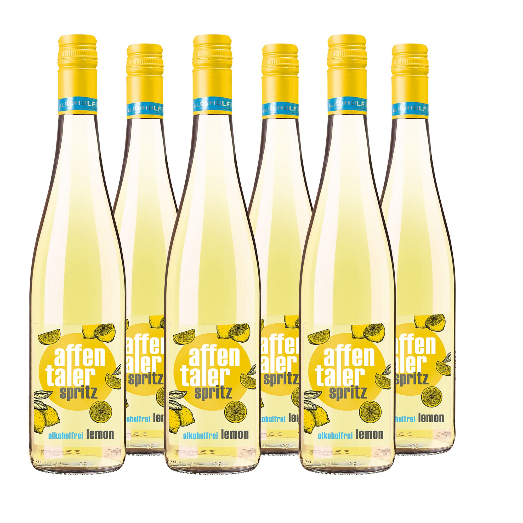 AFFENTALER WEIN Lemon Spritz Weincocktail 6 Flaschen à 0,75l exklusiv bei QVC
