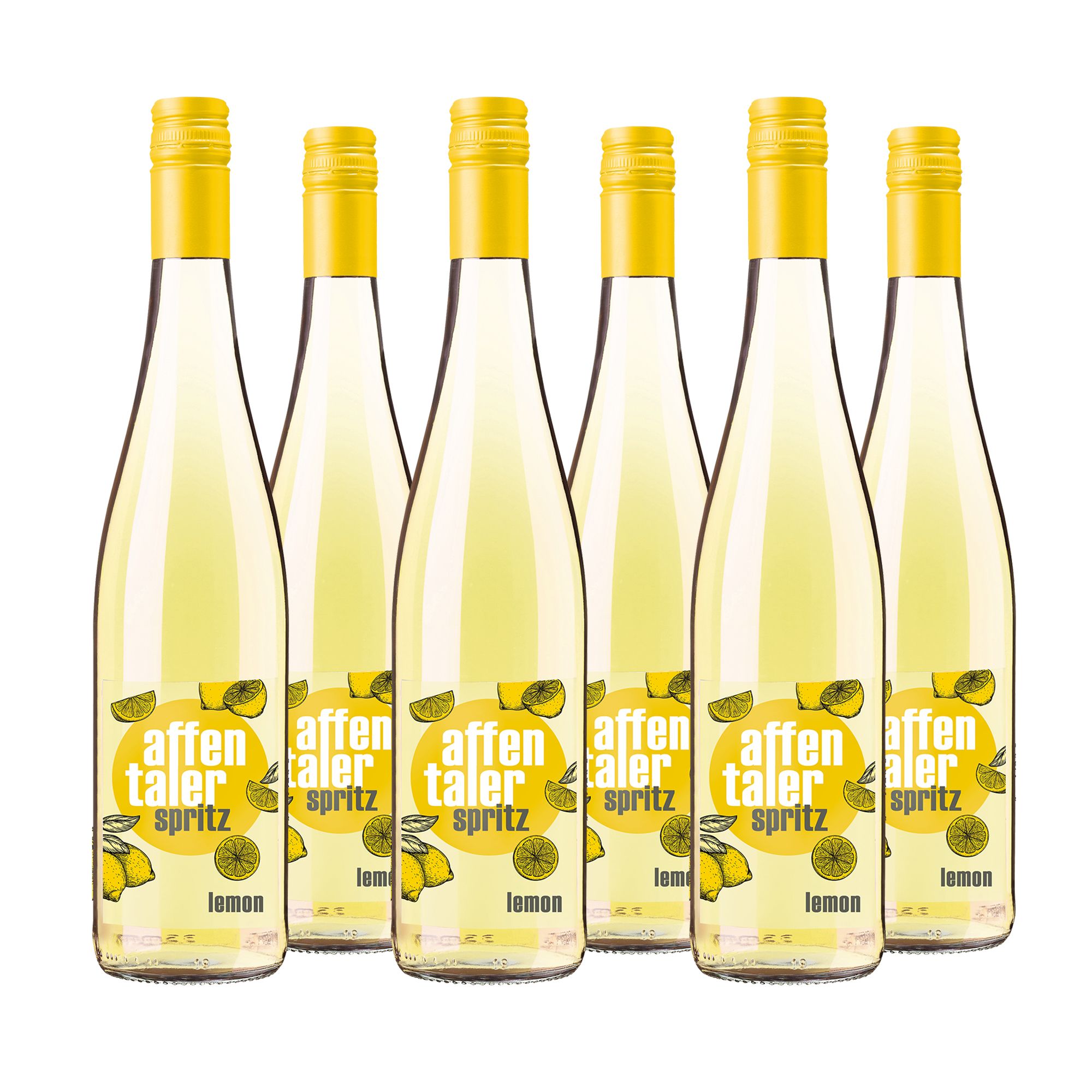 AFFENTALER WEIN Lemon Spritz Weincocktail 6 Flaschen à 0,75l exklusiv bei QVC