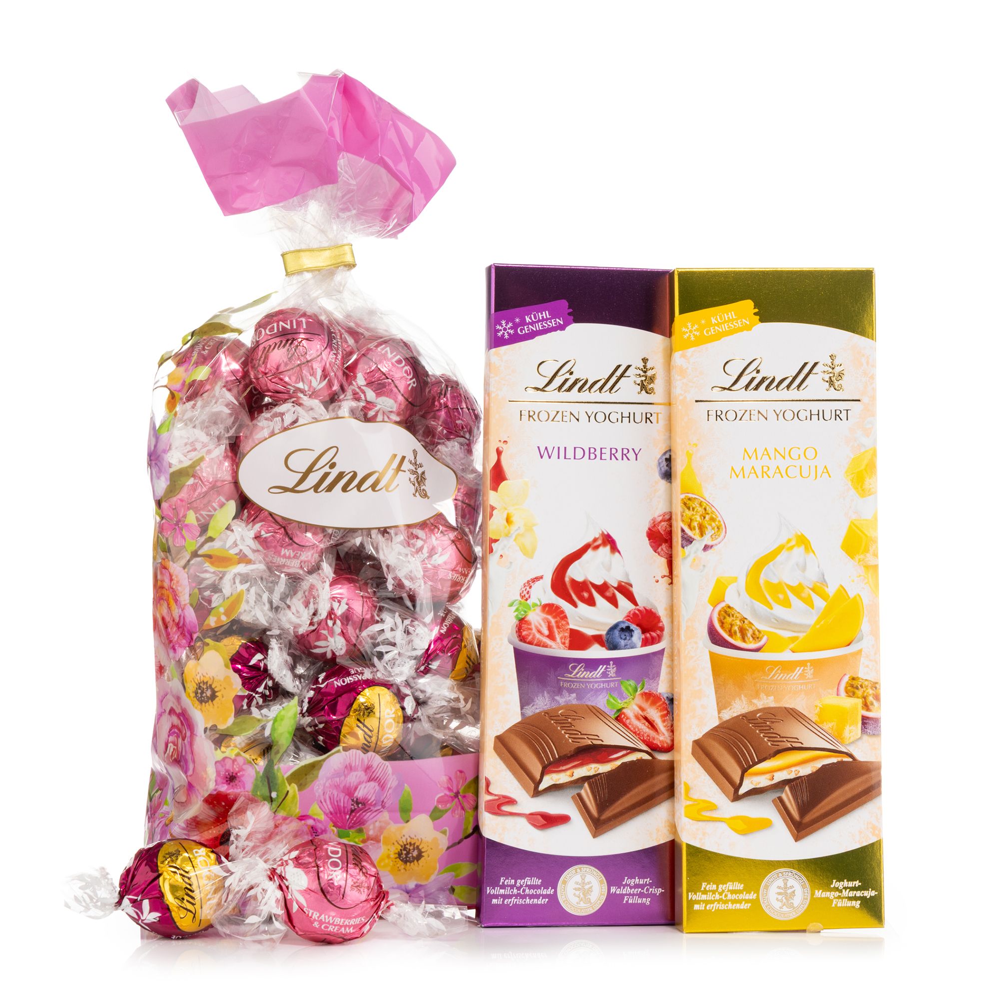 LINDT Fruity & Frozen Kollektion 4 versch. Sorten Inhalt 773g, 48 Stk.