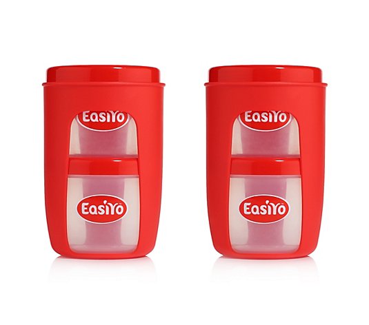 EASIYO 2 Einlegekörbe für den Joghurtbereiter inkl. 4 Behälter für je 500g