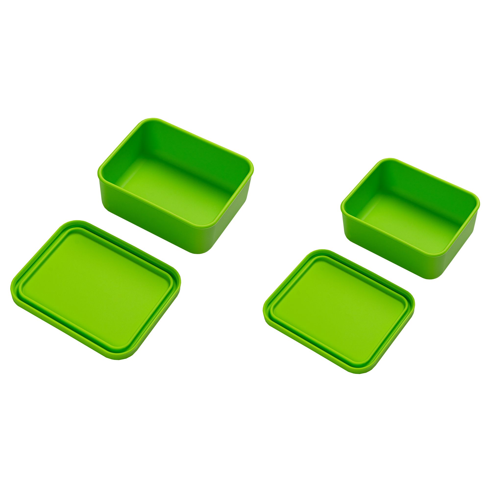 KOCHBLUME® Bento Box aus Silikon 2er-Set S 484ml & L 915ml hitzebeständig spülmaschinenfest