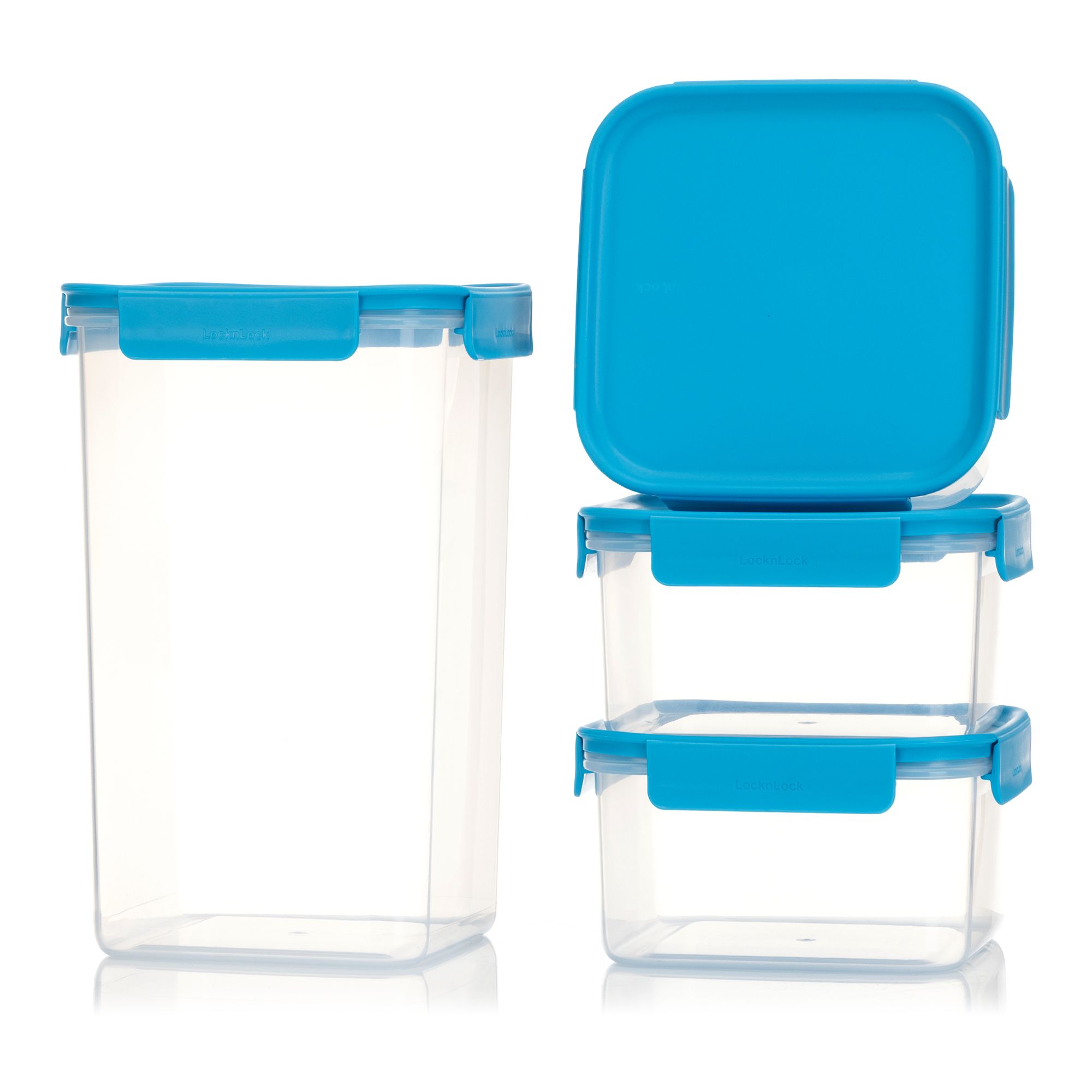 LocknLock 4 Frischhaltedosen Classic Plus 3x 1,25L und 1x 4,0L Gesamtvolumen 7,75L