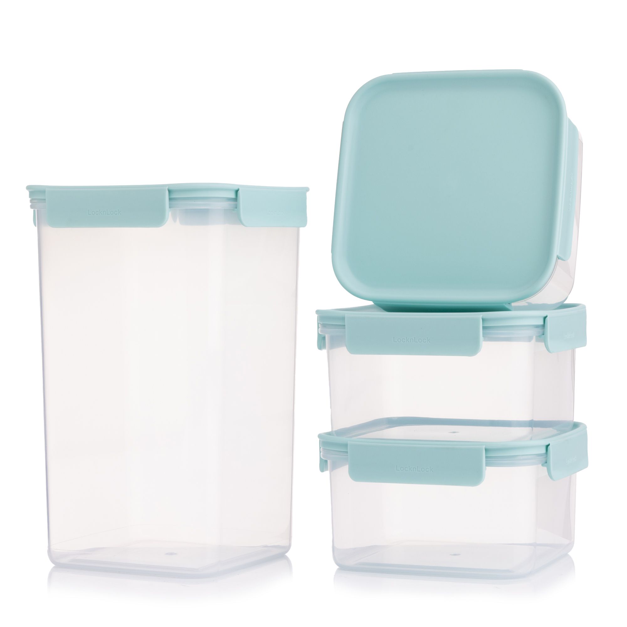 LocknLock 4 Frischhaltedosen Classic Plus 3x 1,25L und 1x 4,0L Gesamtvolumen 7,75L