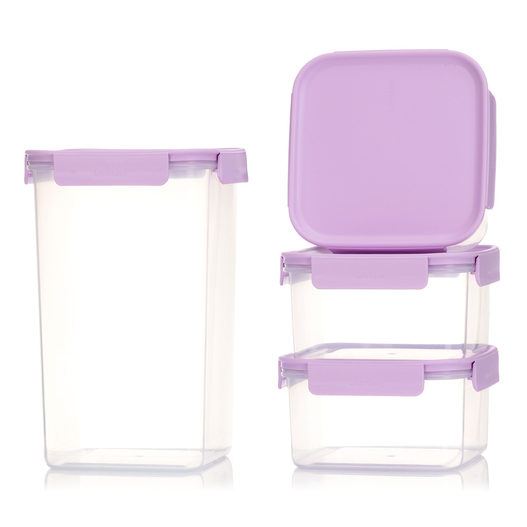 LocknLock 4 Frischhaltedosen Classic Plus 3x 1,25L und 1x 4,0L Gesamtvolumen 7,75L