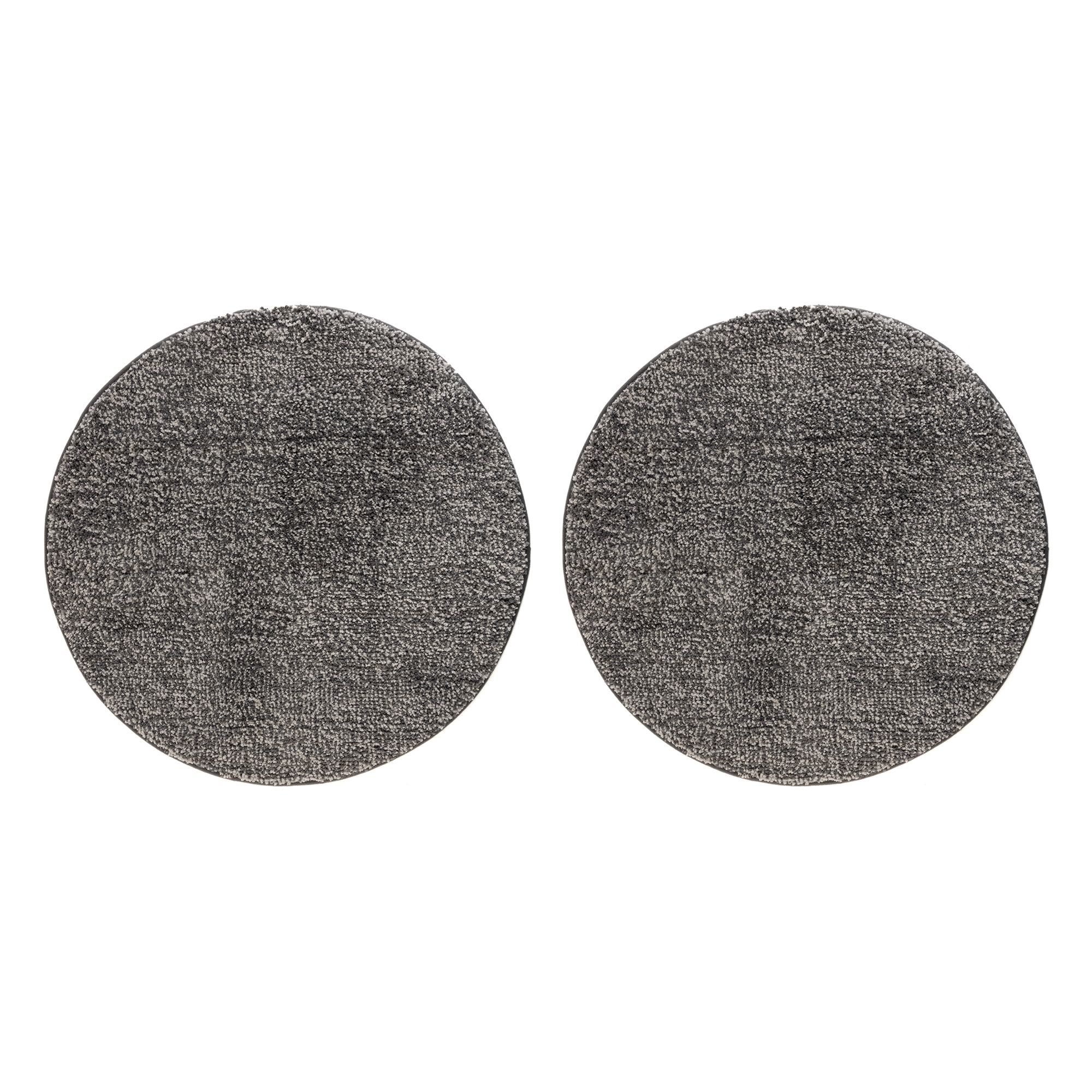 CASA FONDO 2 runde Fußmatten melange Mikrofaser waschbar, Ø ca. 65cm