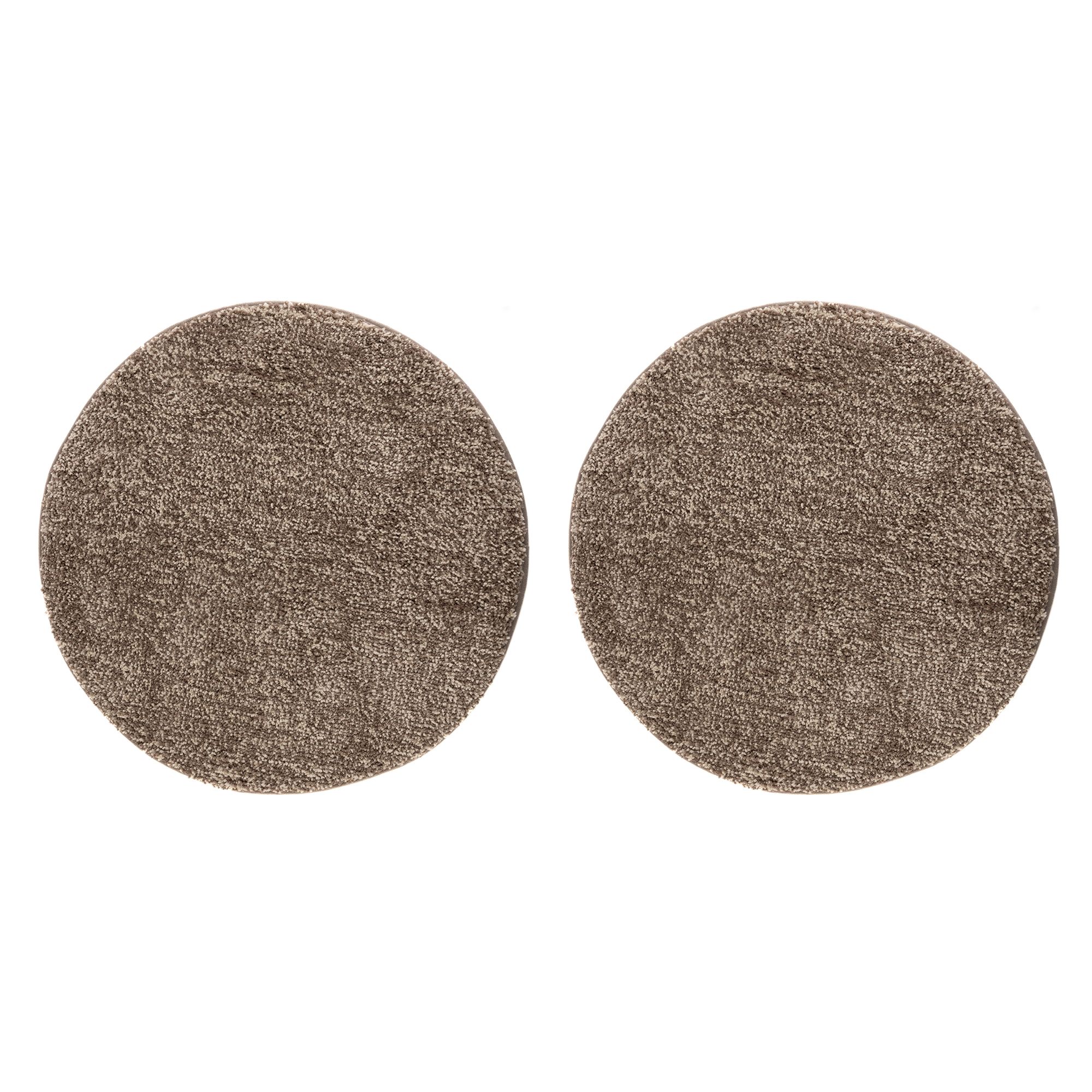 CASA FONDO 2 runde Fußmatten melange Mikrofaser waschbar, Ø ca. 65cm
