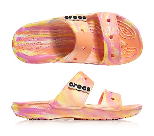 B-Ware CROCS™ Damen-Sandale Croslite™ Classic Marmor
