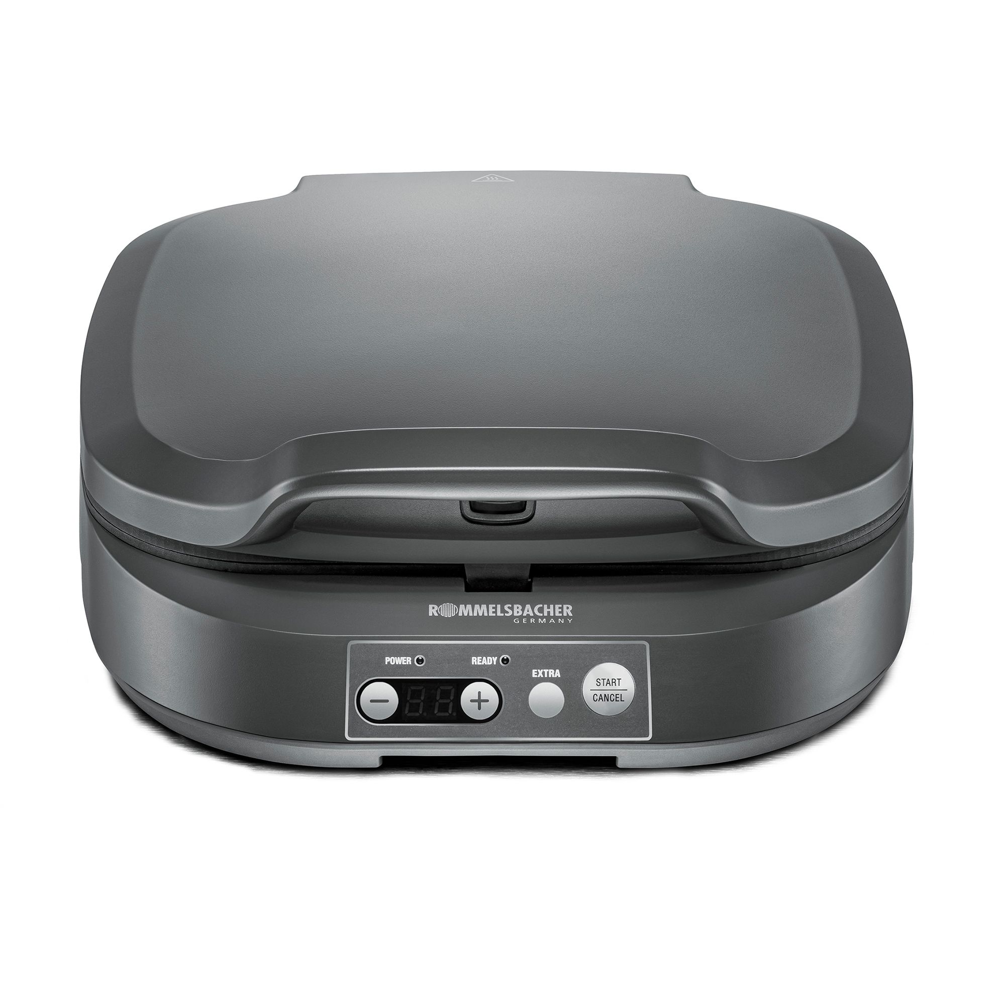 ROMMELSBACHER Sandwich Maker SAM für 4XL-Sandwiches Antihaftbeschichtung LED-Display