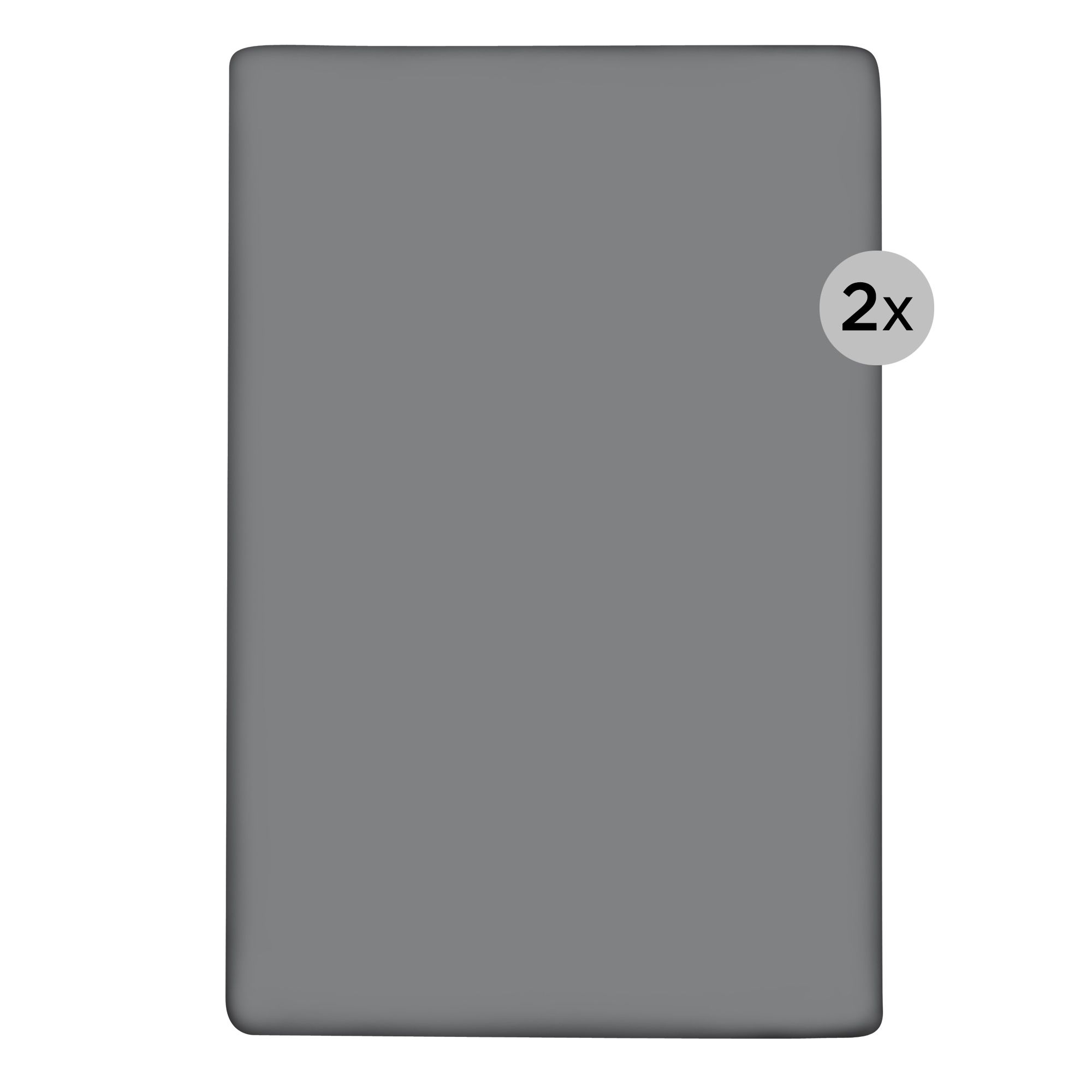 B-Ware JERYMOOD 2 Spannbettlaken für Boxspringbetten uni 90-100x200cm