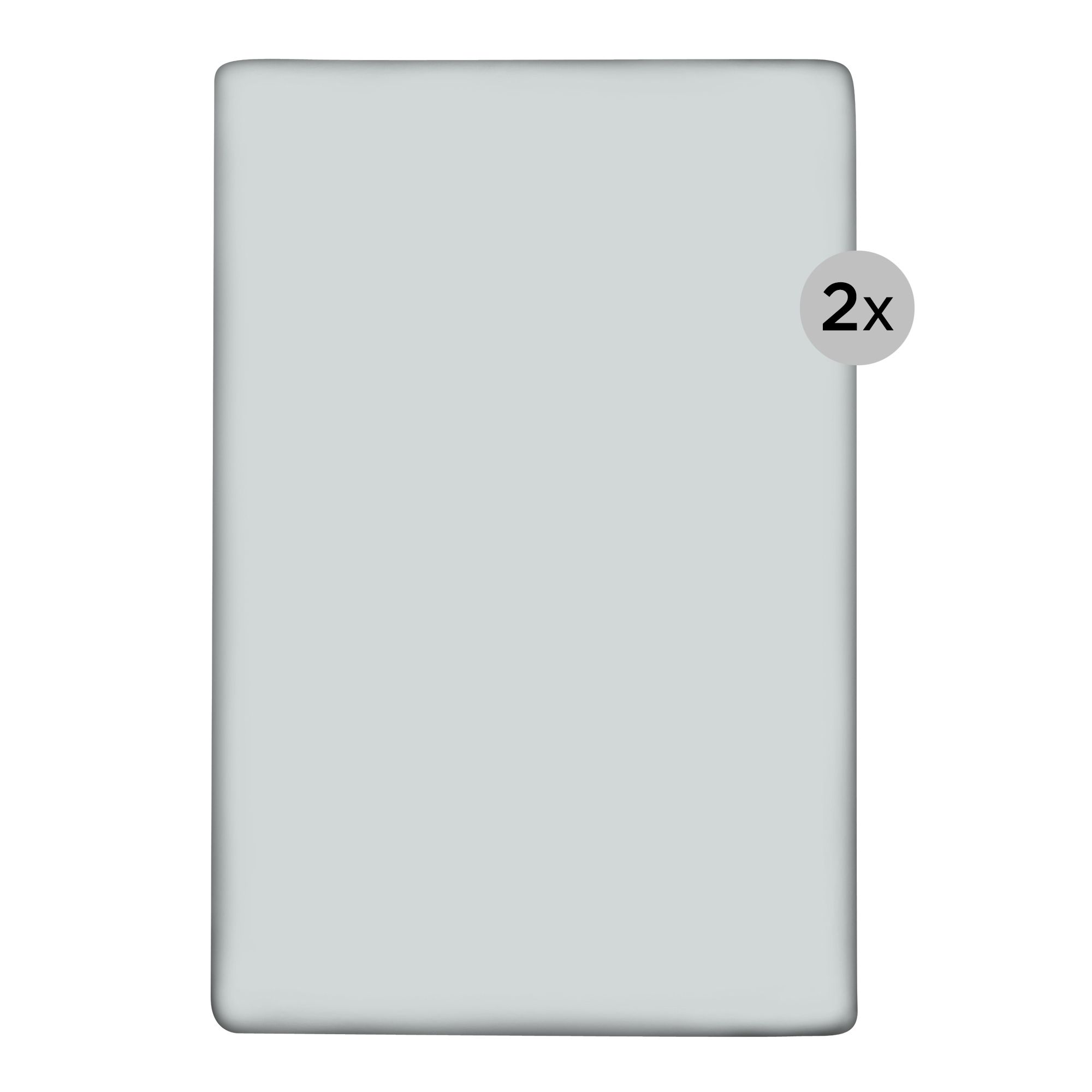 B-Ware JERYMOOD 2 Spannbettlaken für Boxspringbetten uni 90-100x200cm