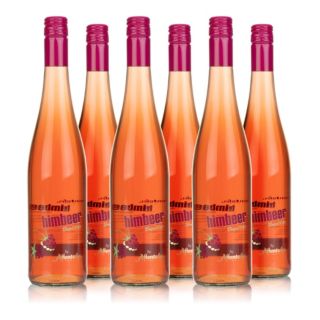 AFFENTALER WEIN Himbeer Secco fruchtig duftend exklusiv bei QVC 6 Flaschen à 0,75l